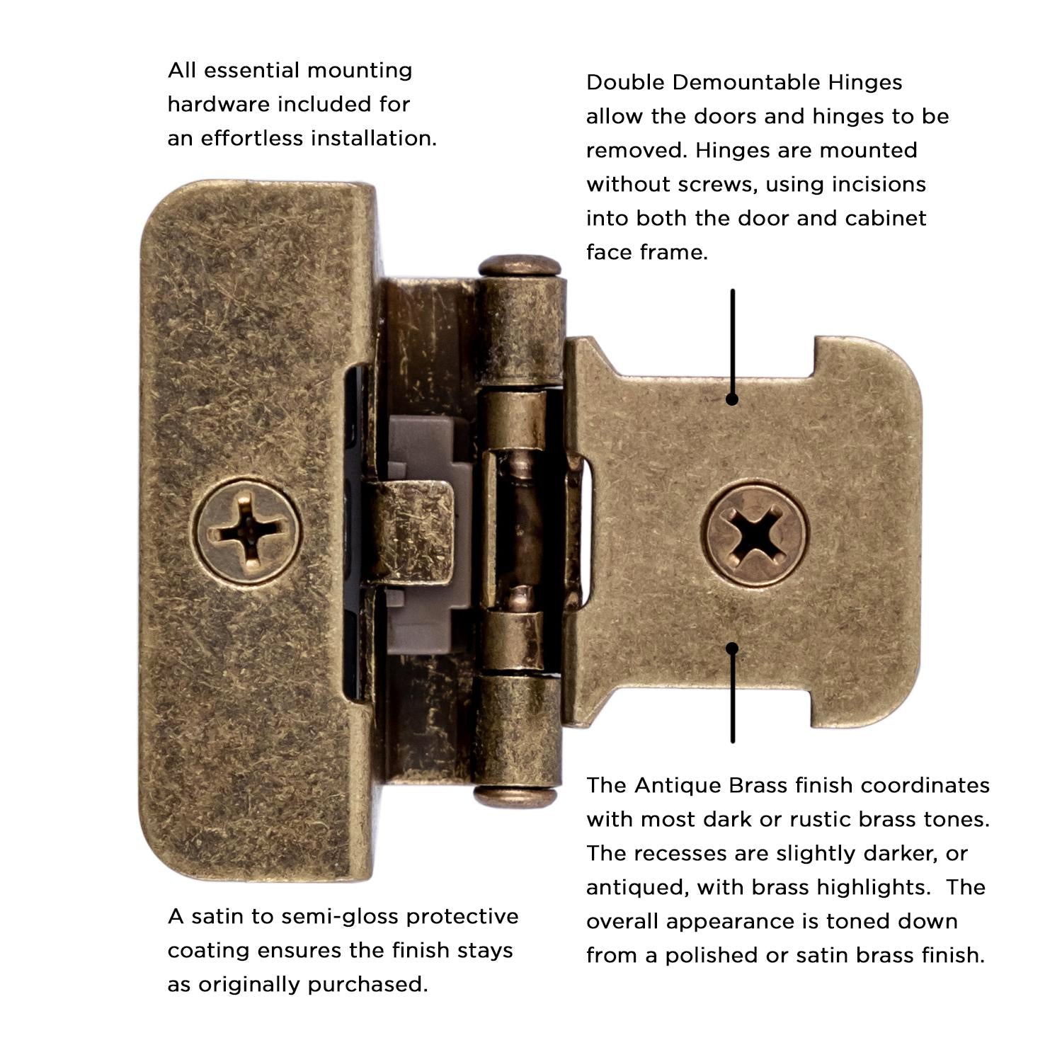 Hickory P5311, Double Demountable Hinge