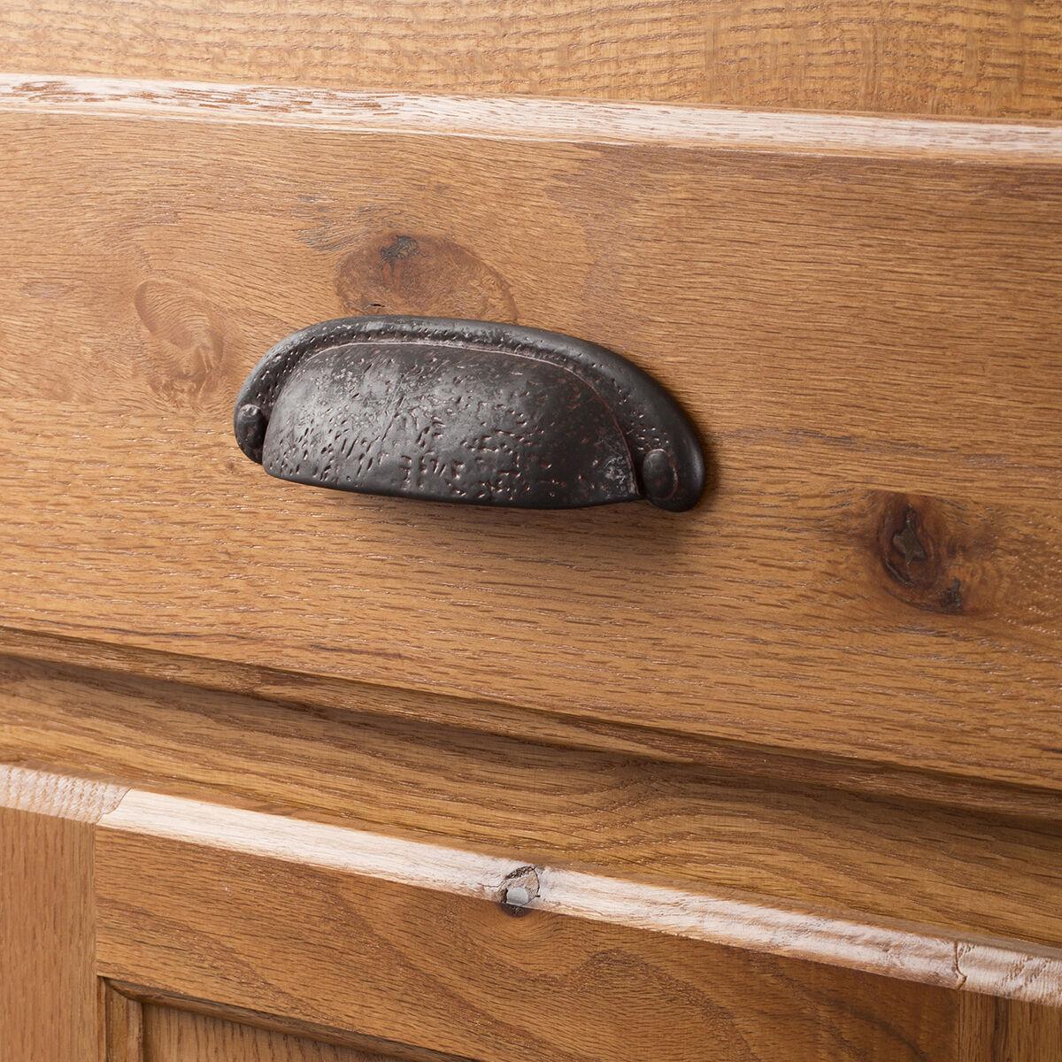 Hickory P3004, 3 Inch & 3-3/4 Inch (96mm) Center to Center Refined Rustic Pull