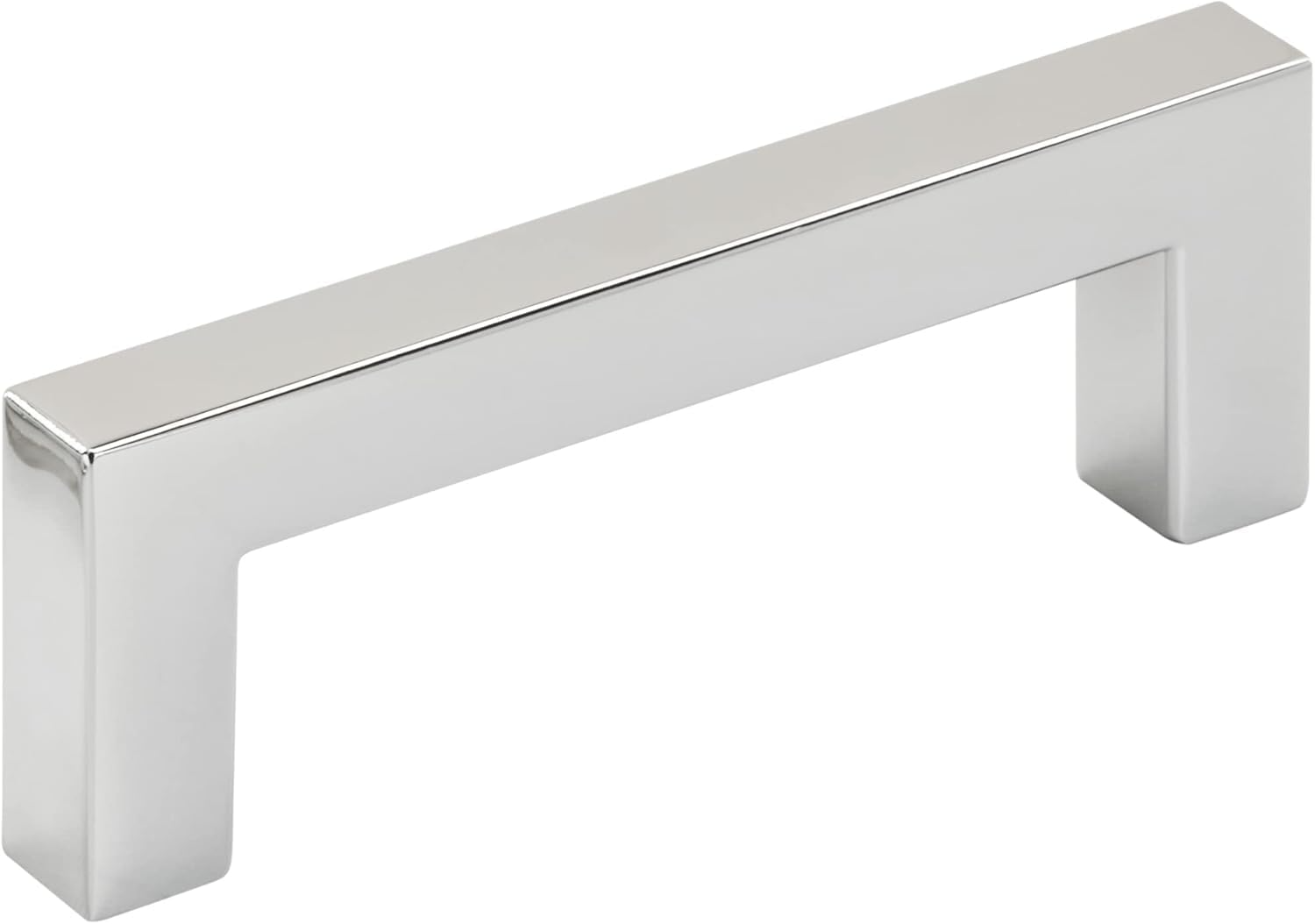 Hardware Resources 3" Center-to-Center Satin Nickel Square Stanton Cabinet Bar Pull