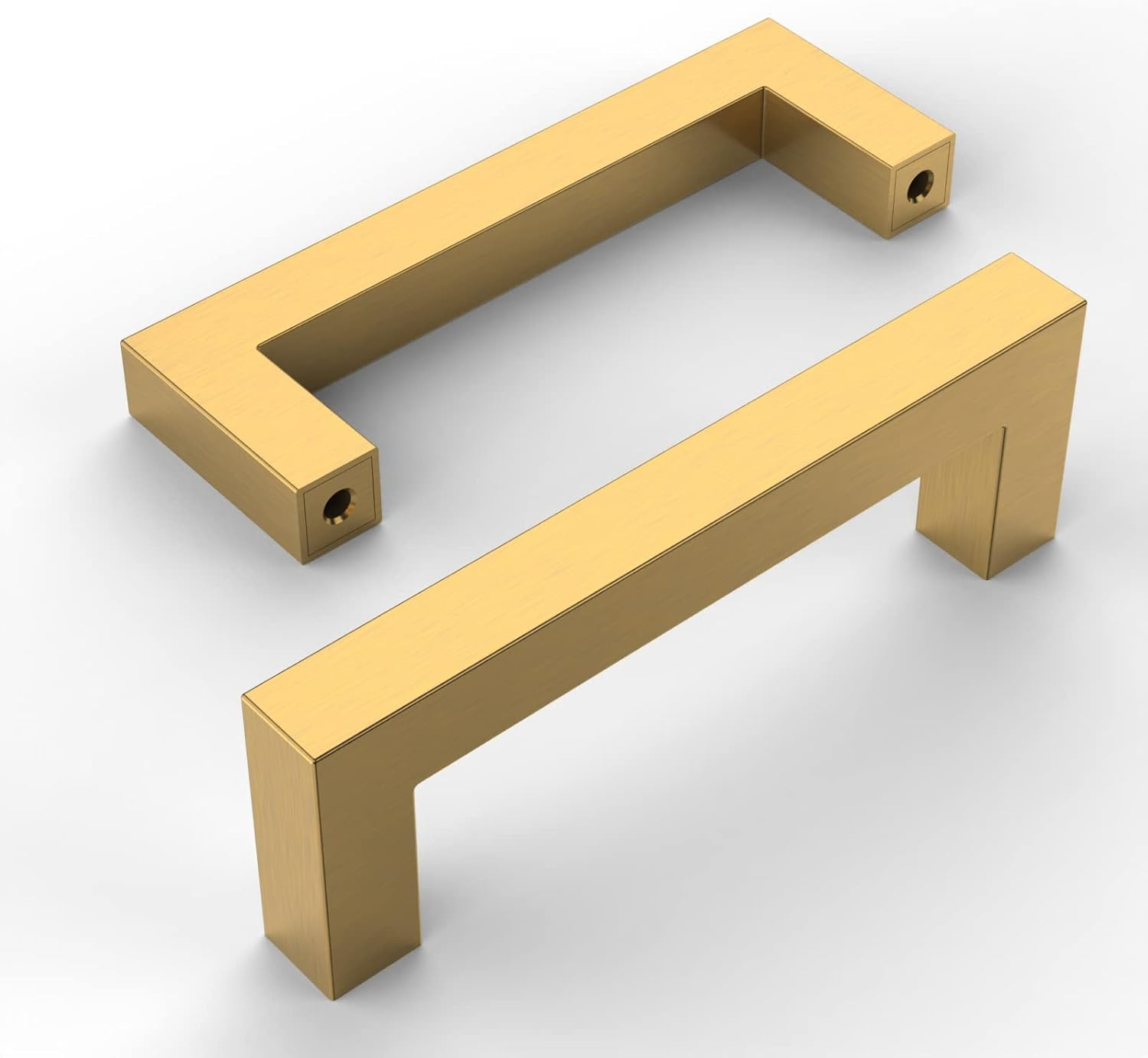 Hardware Resources 3" Center-to-Center Satin Nickel Square Stanton Cabinet Bar Pull