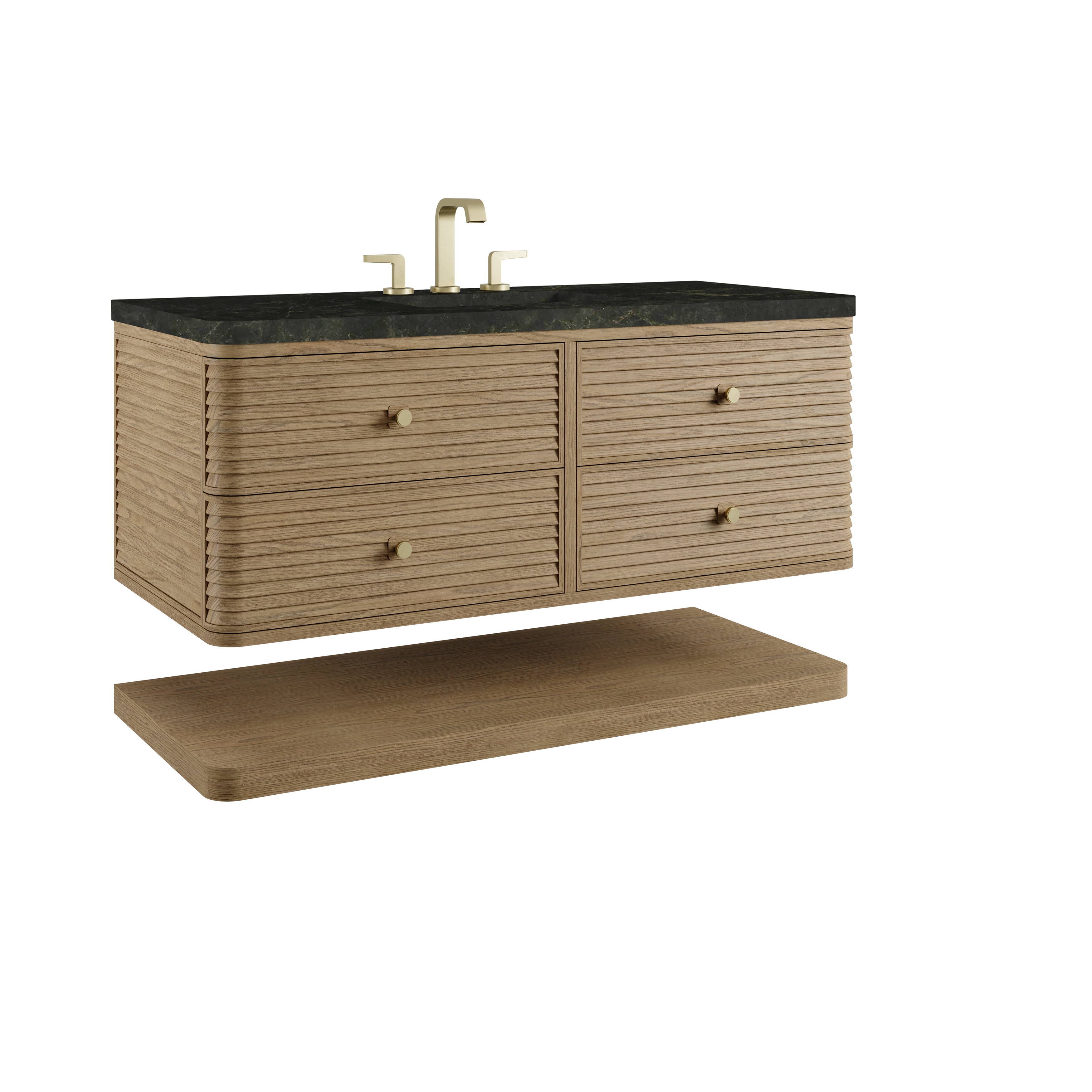 James Martin Allamari 48" Single Vanity in Dune Mist with 3cm Countertop