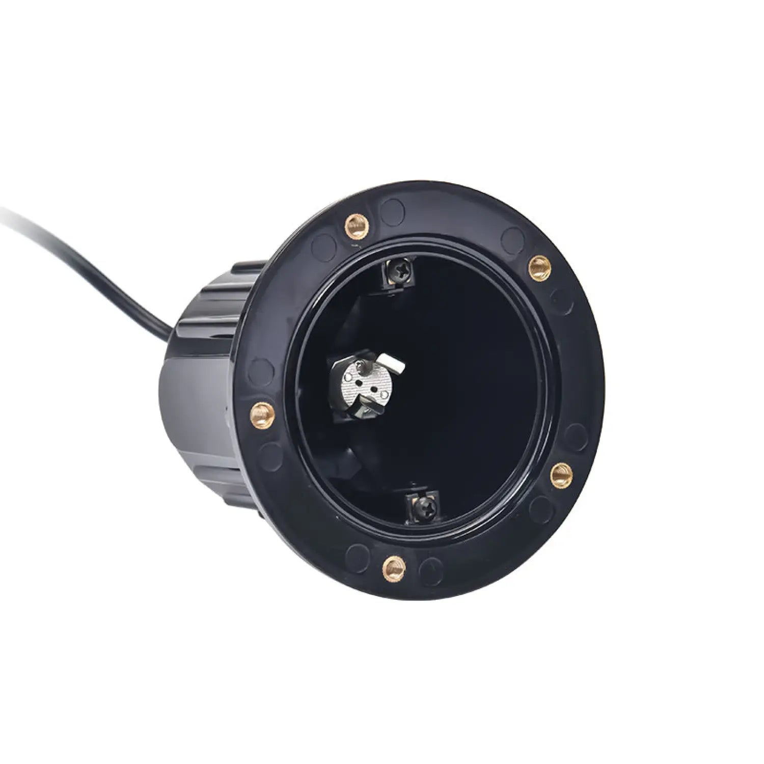 In-Ground Pathway Light with Brass-PVC Housing and Domed Half Lid for MR16 Bulbs