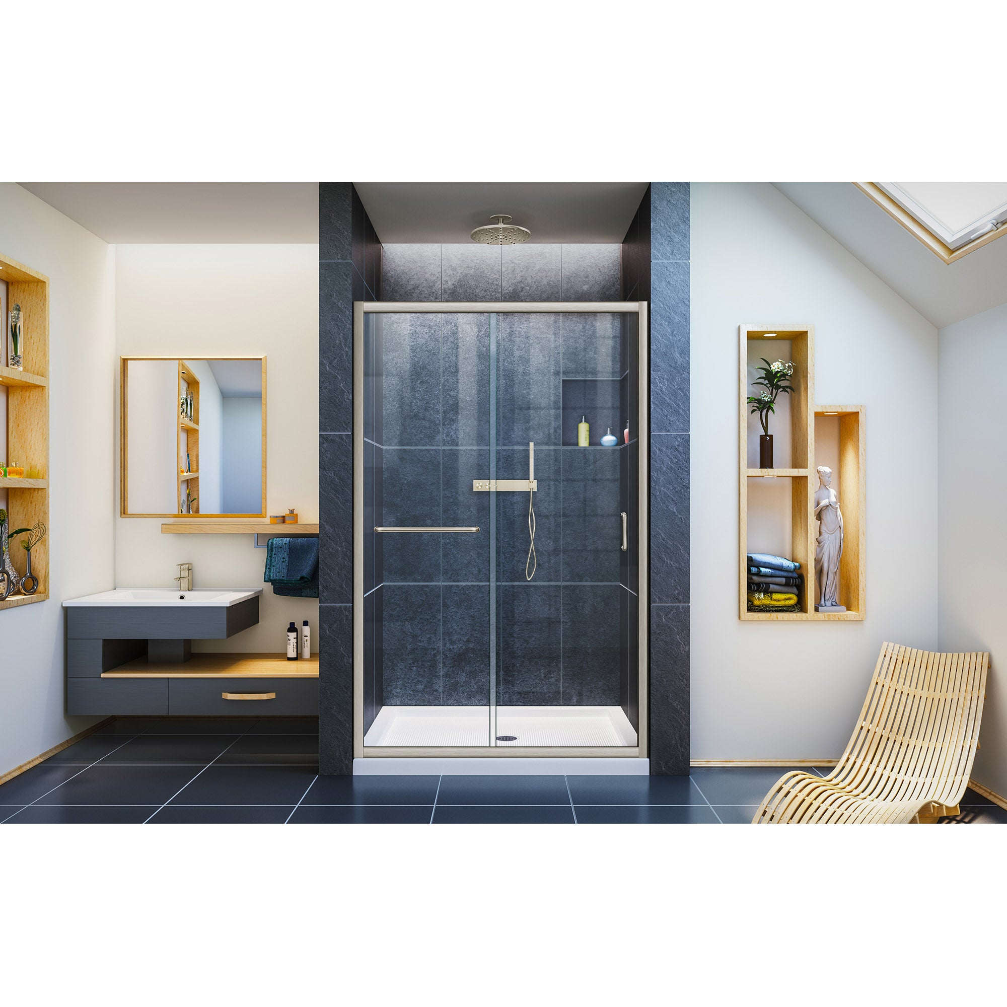 DreamLine Infinity-Z 48" W Shower Door and Base