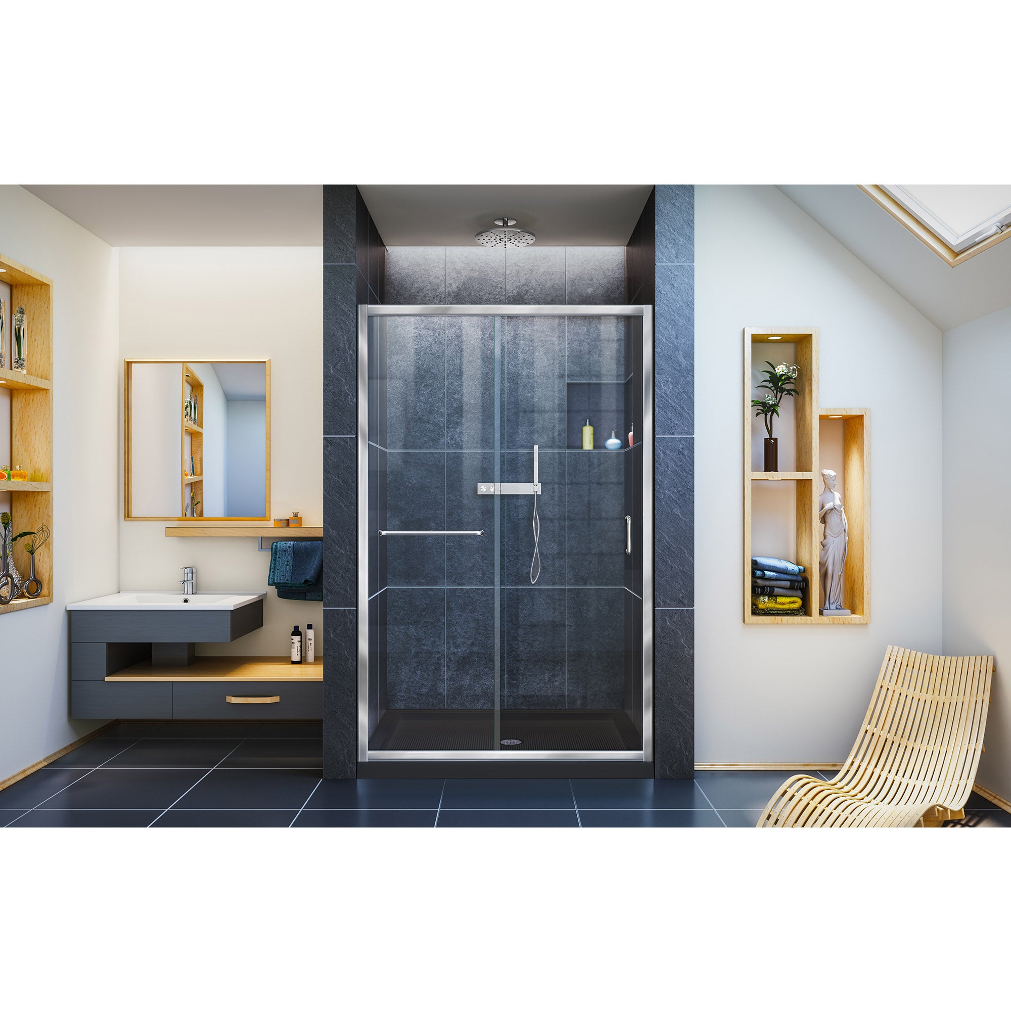 DreamLine Infinity-Z 48" W Shower Door and Base