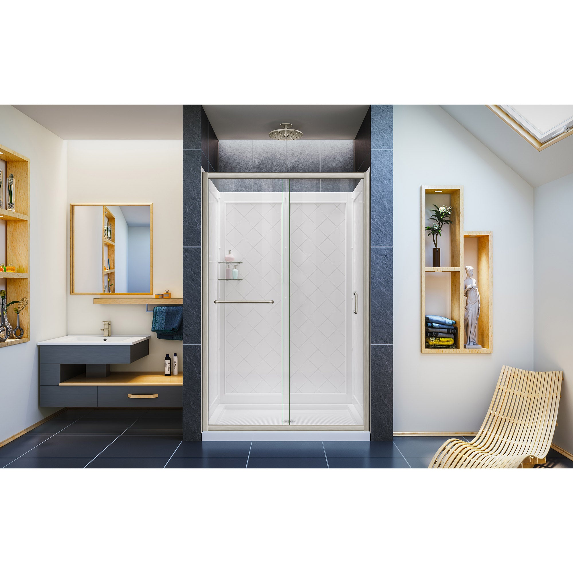 DreamLine Infinity-Z 48" W Shower Door Kit