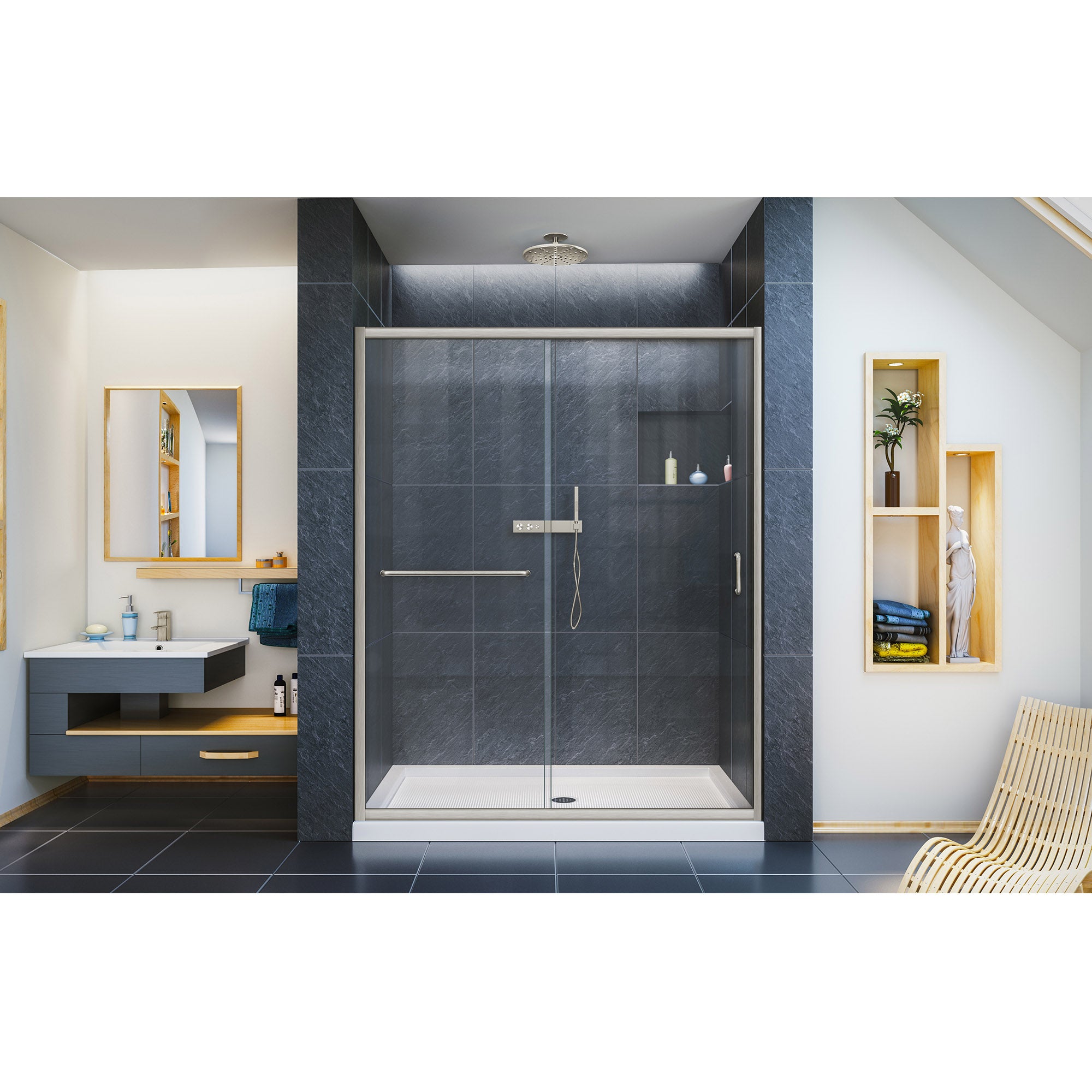 DreamLine Infinity-Z 60" W Shower Door and Base