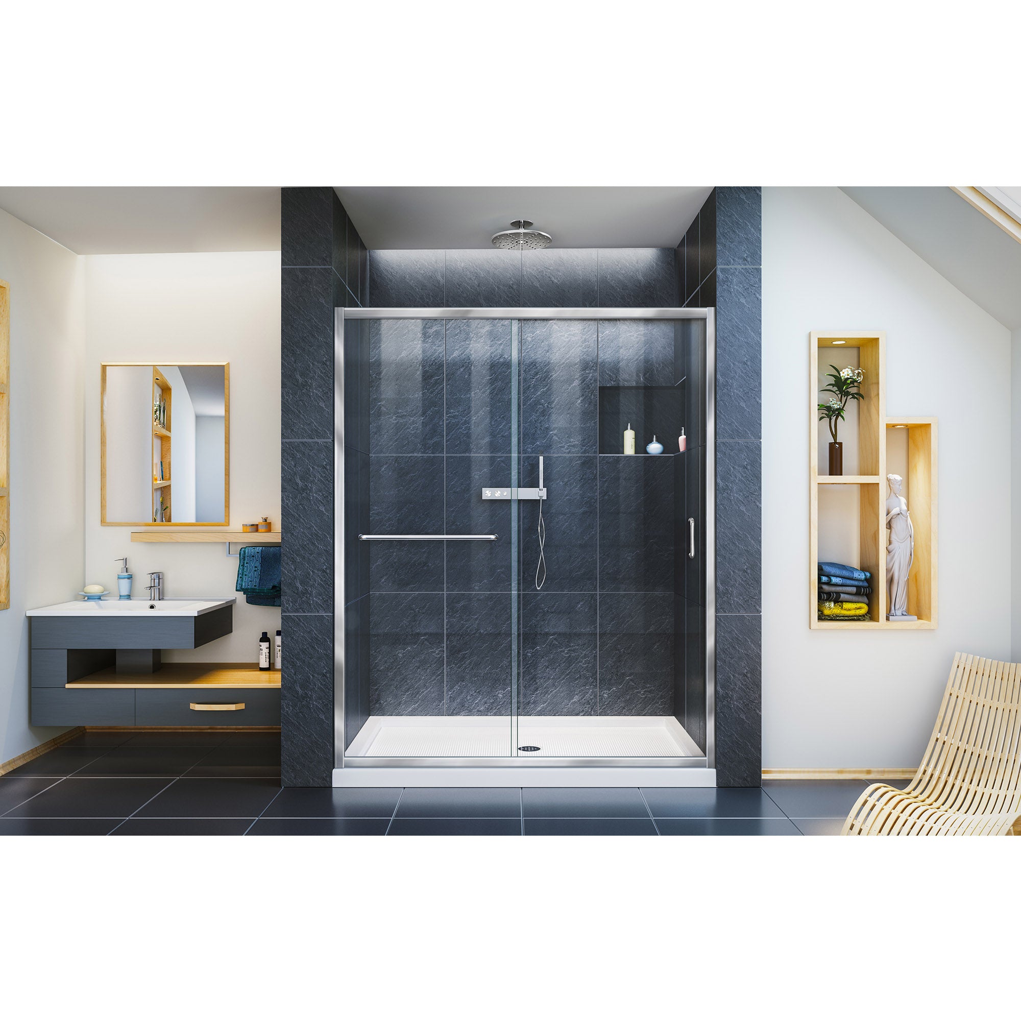 DreamLine Infinity-Z 60" W Shower Door and Base