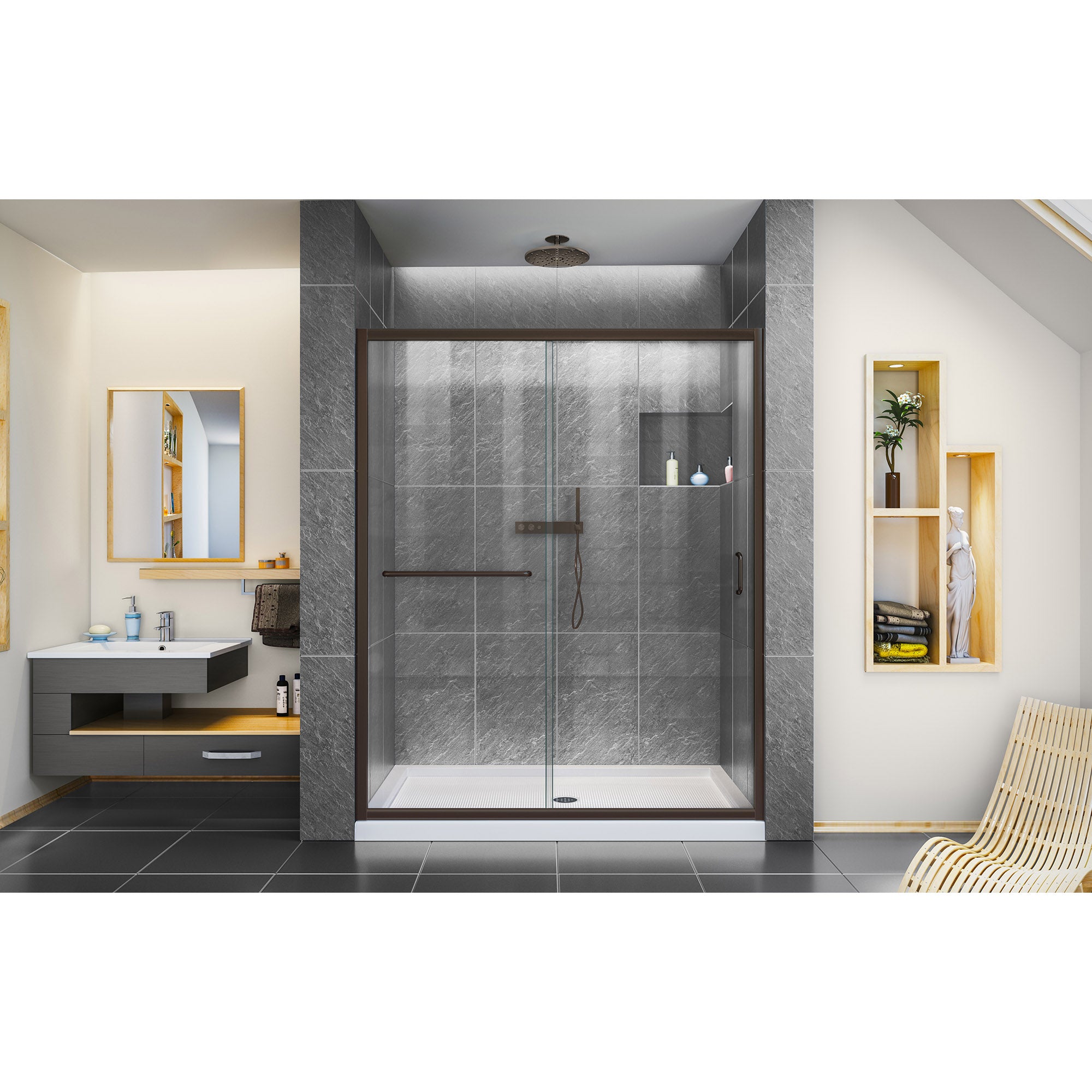 DreamLine Infinity-Z 60" W Shower Door and Base