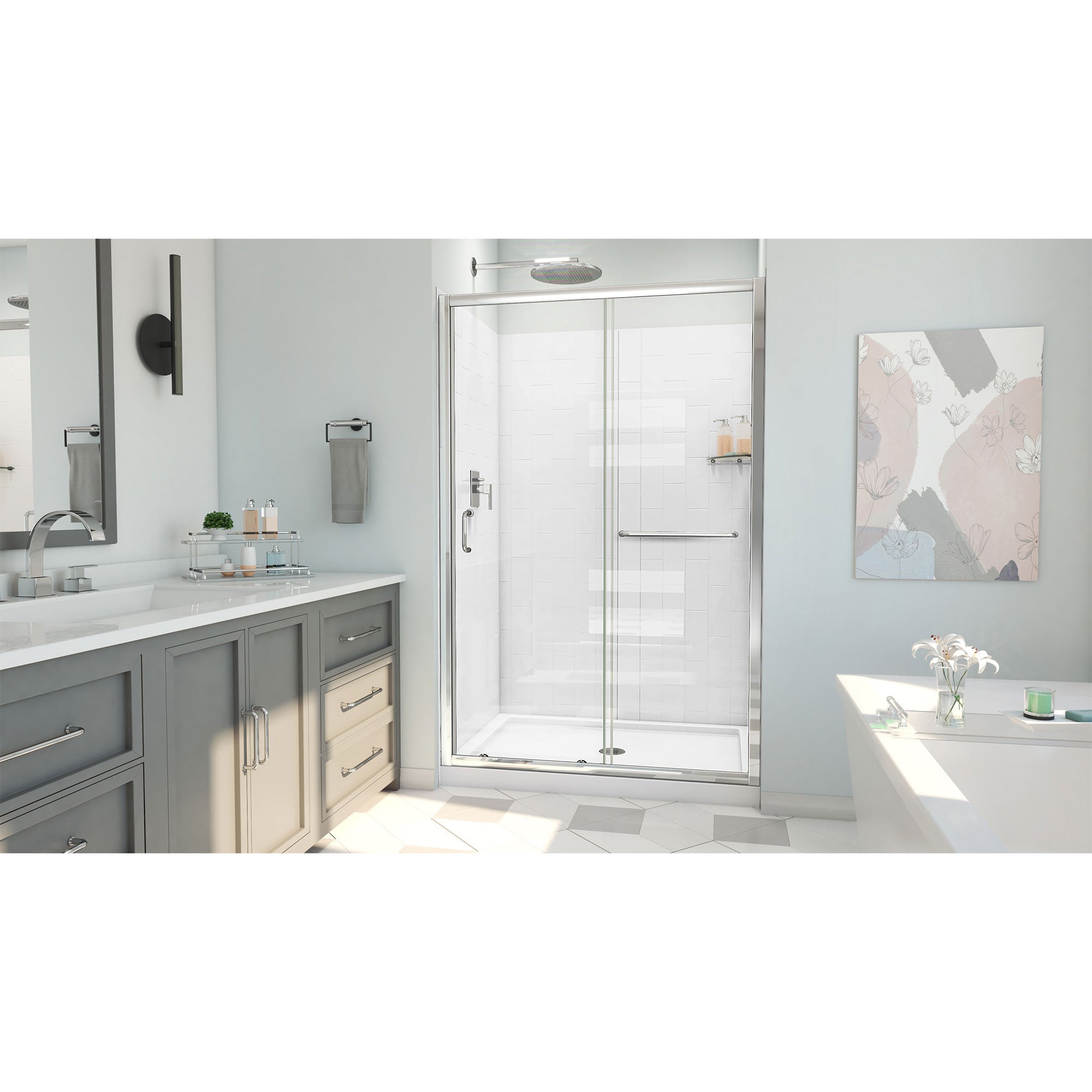DreamLine Infinity-Z  48" W Shower Door Kit