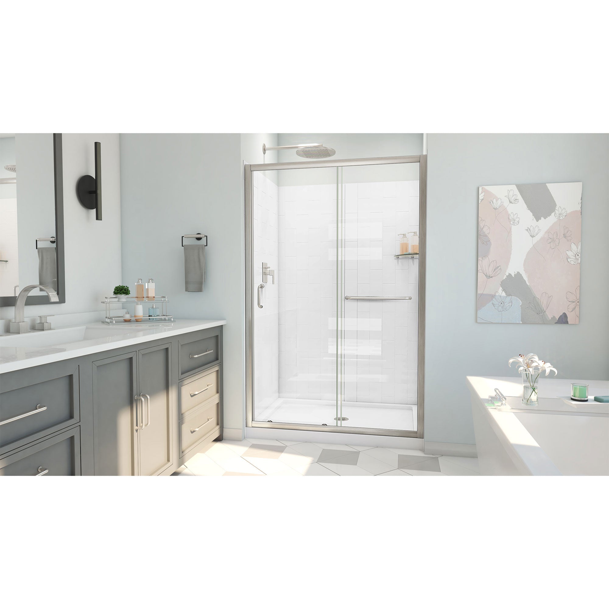DreamLine Infinity-Z  48" W Shower Door Kit