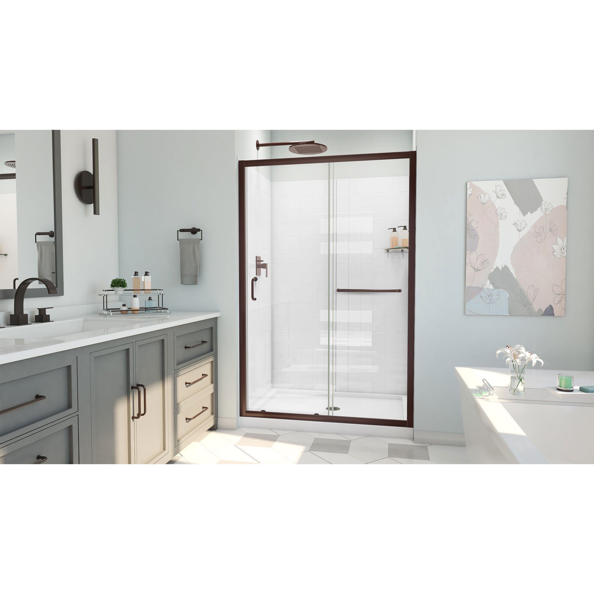 DreamLine Infinity-Z  48" W Shower Door Kit