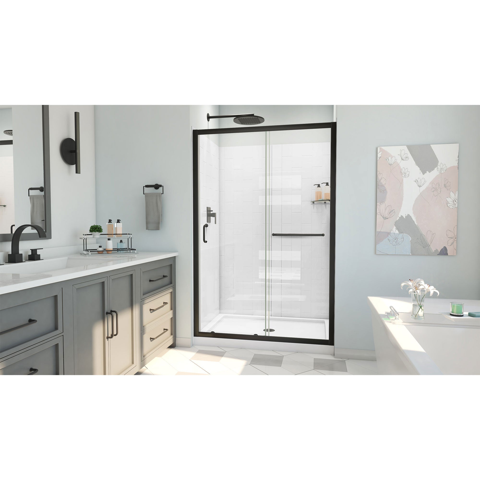 DreamLine Infinity-Z  48" W Shower Door Kit