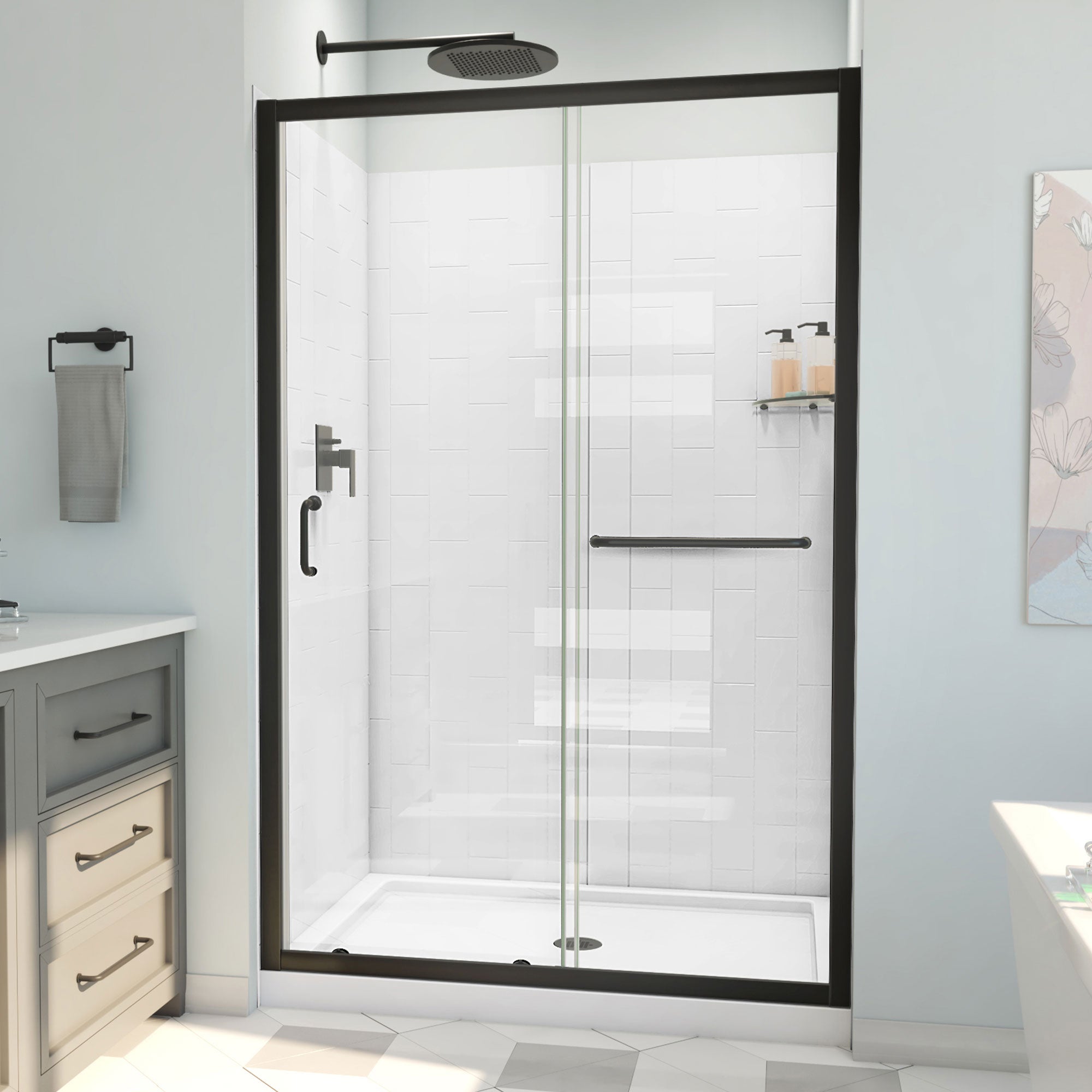 DreamLine Infinity-Z  48" W Shower Door Kit