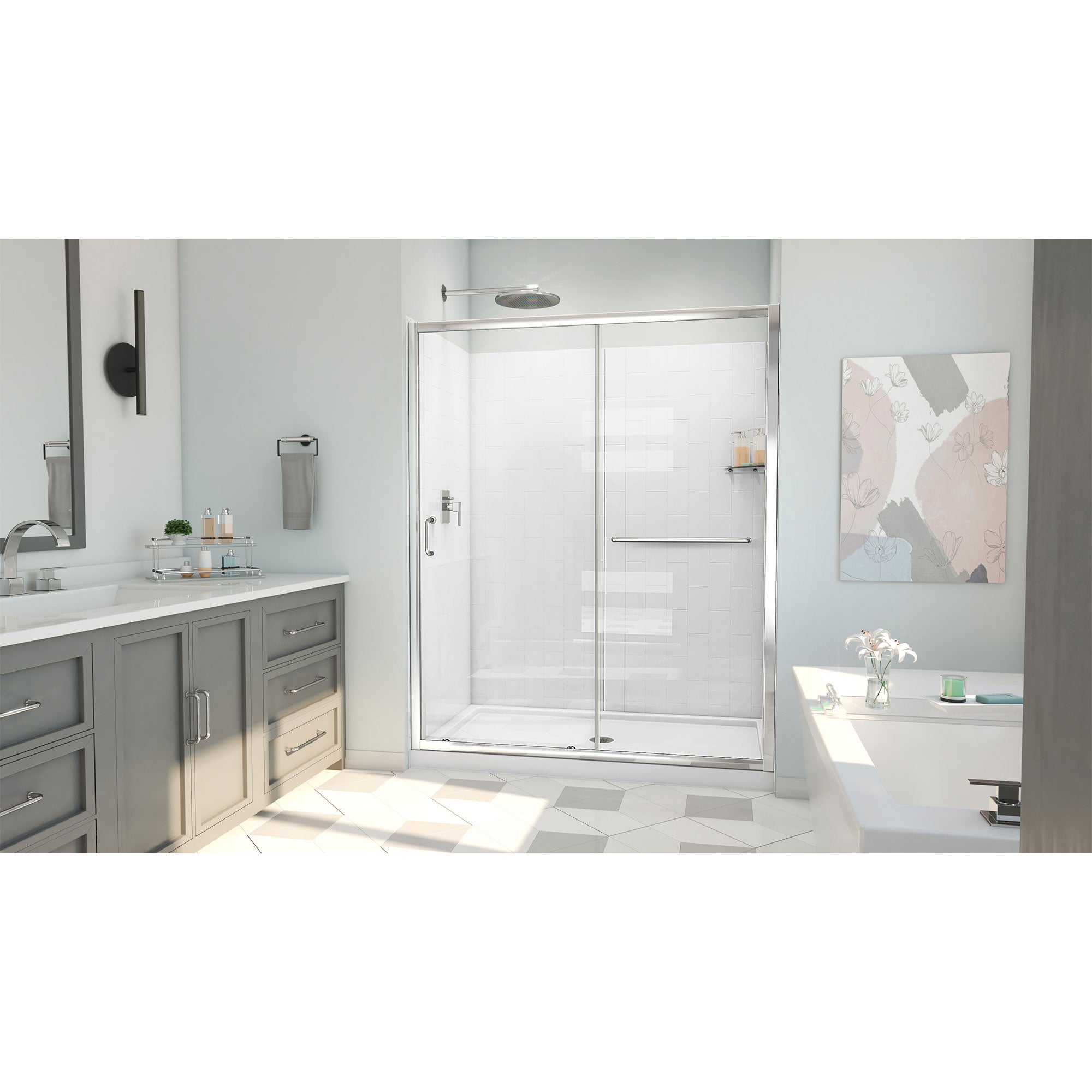 DreamLine Infinity-Z  60" W Shower Door Kit