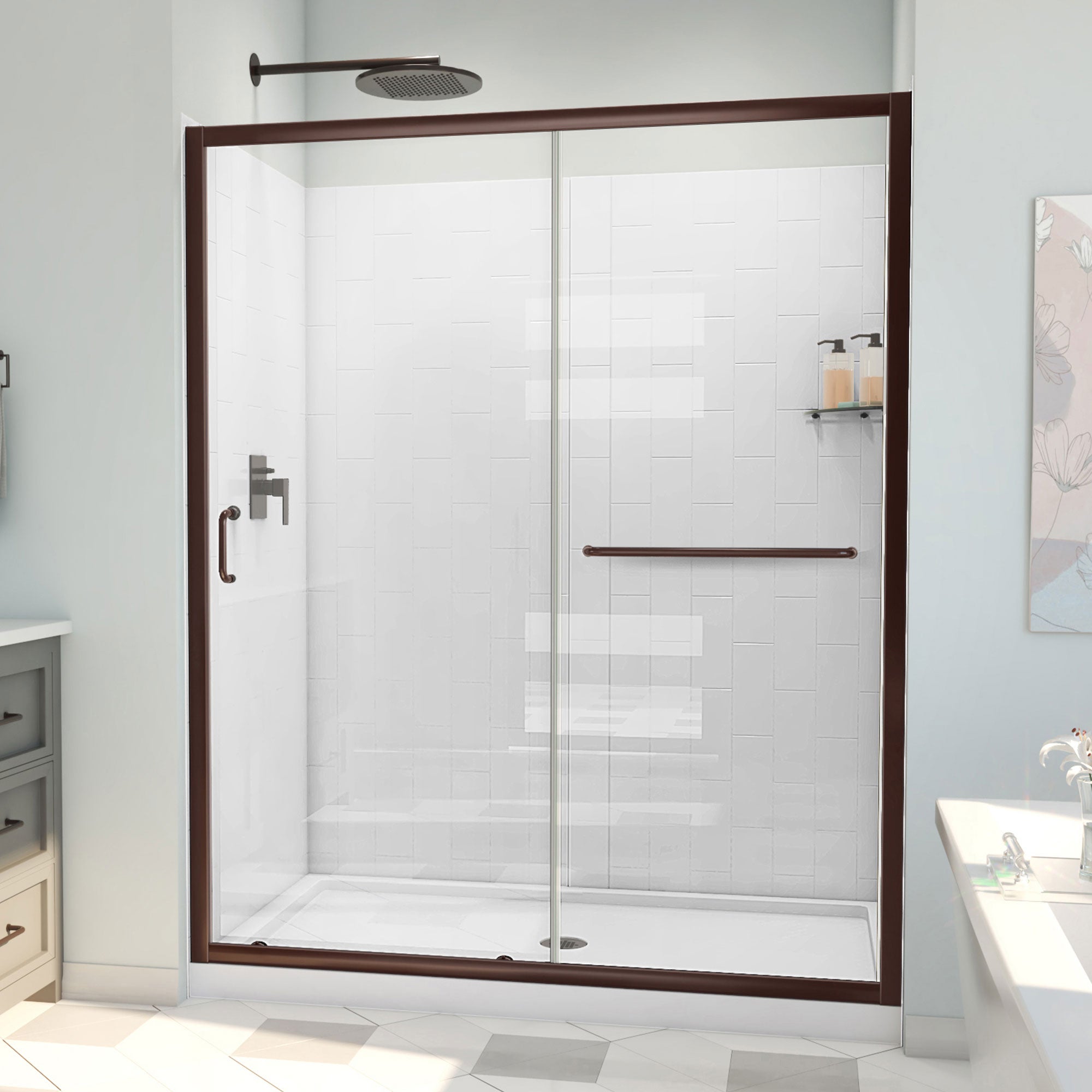 DreamLine Infinity-Z  60" W Shower Door Kit