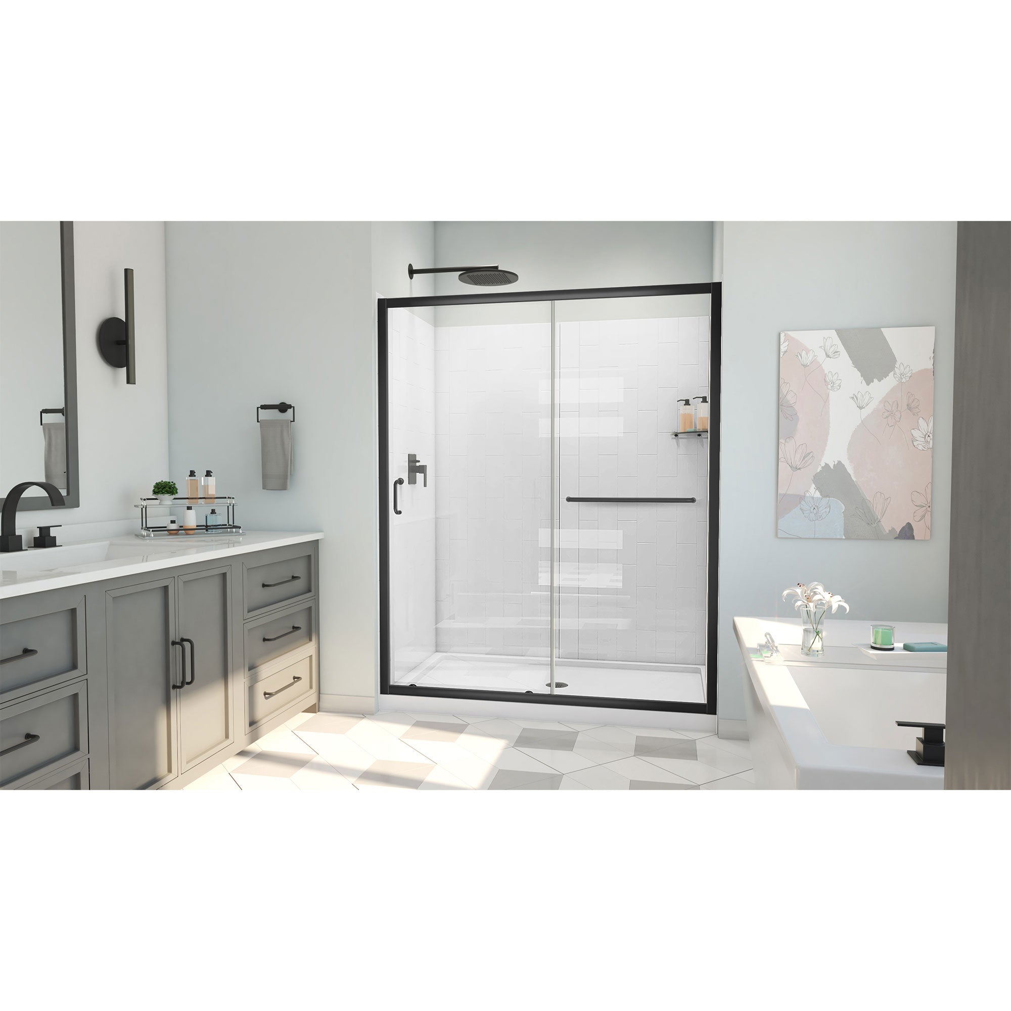 DreamLine Infinity-Z  60" W Shower Door Kit