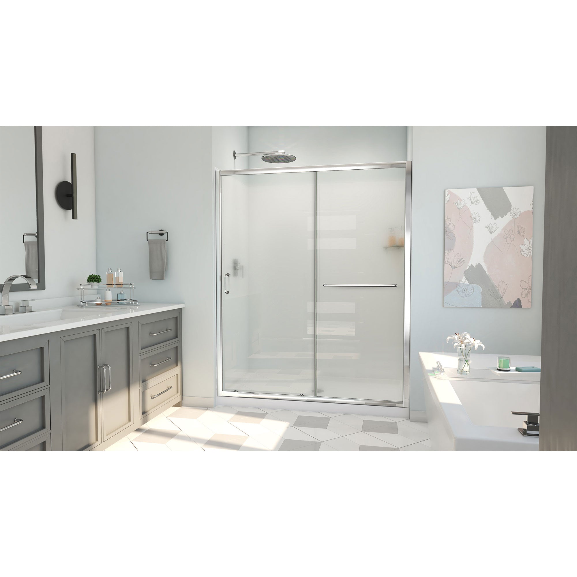 DreamLine Infinity-Z 60" W  Shower Door Kit