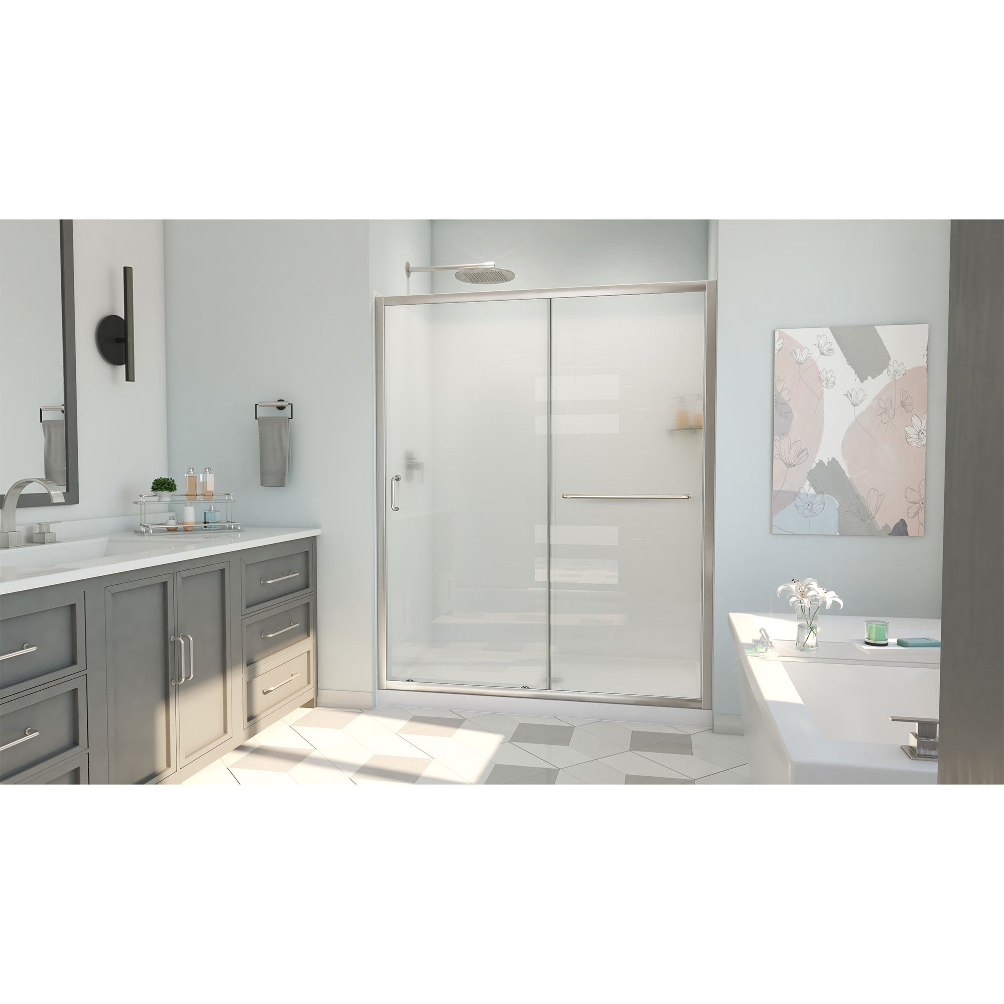 DreamLine Infinity-Z 60" W  Shower Door Kit