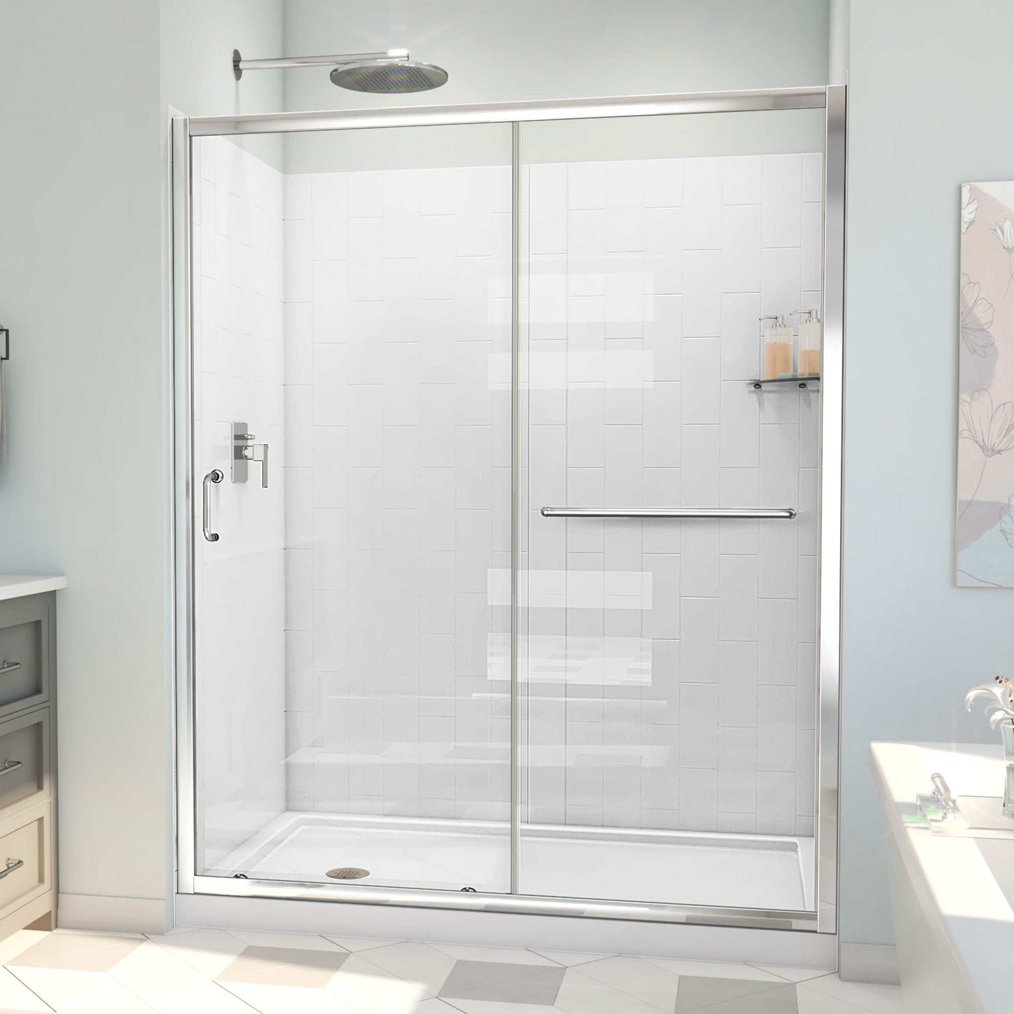 DreamLine Infinity-Z 60" W  Shower Door Kit