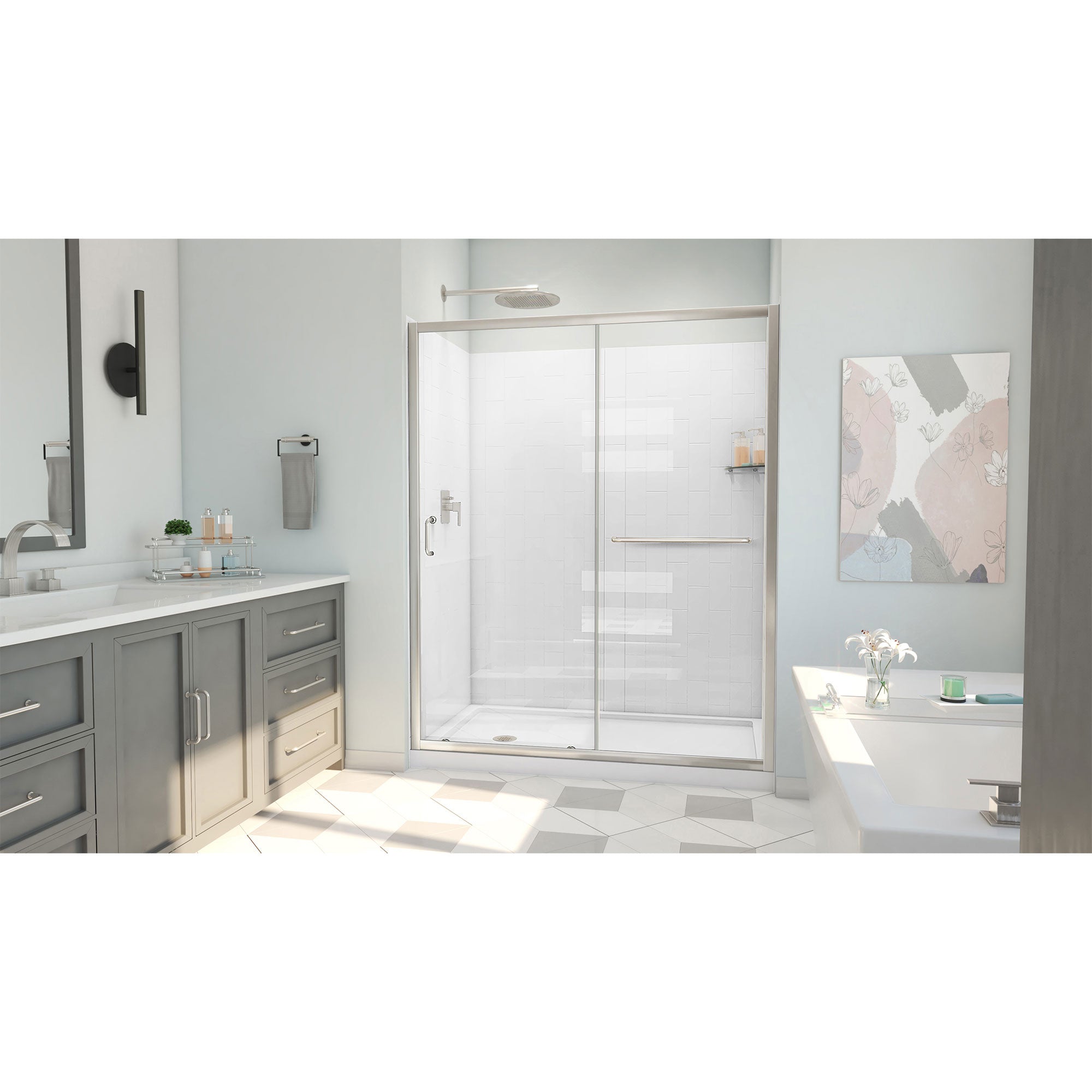 DreamLine Infinity-Z  60" W Shower Door Kit