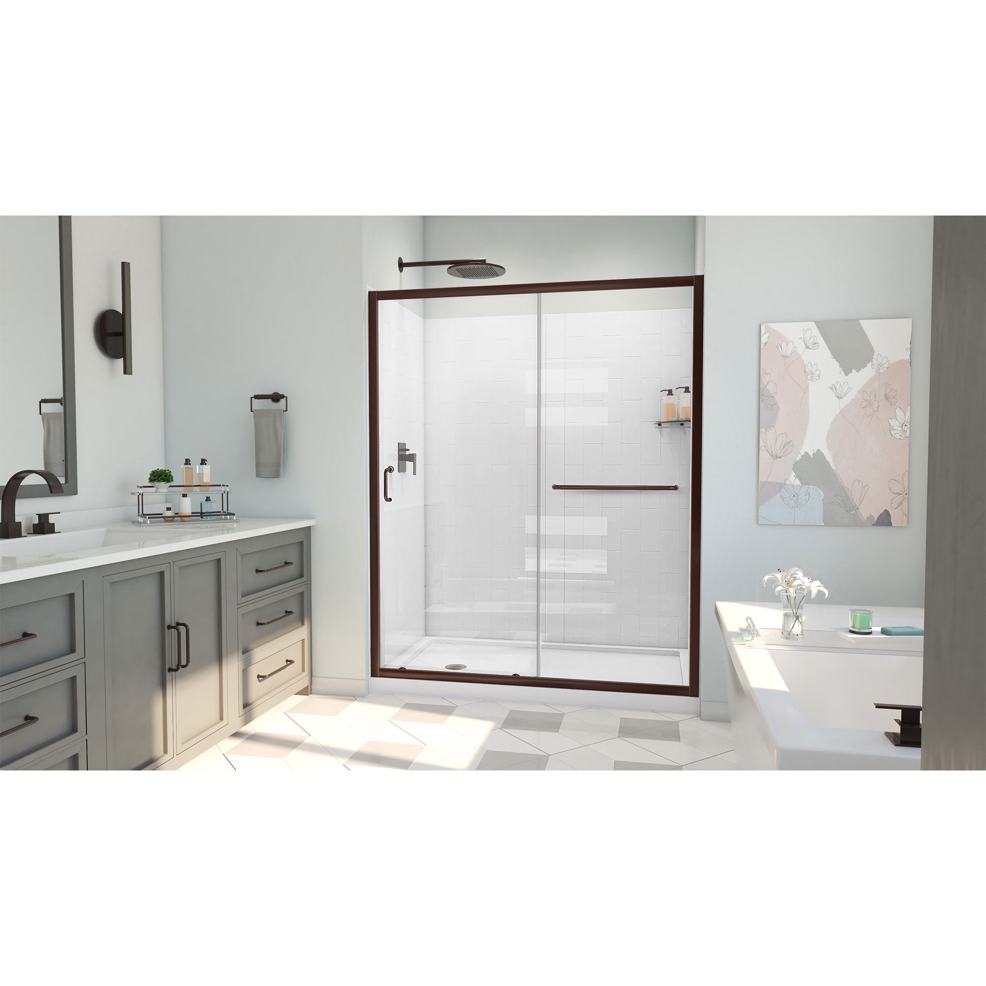 DreamLine Infinity-Z  60" W Shower Door Kit