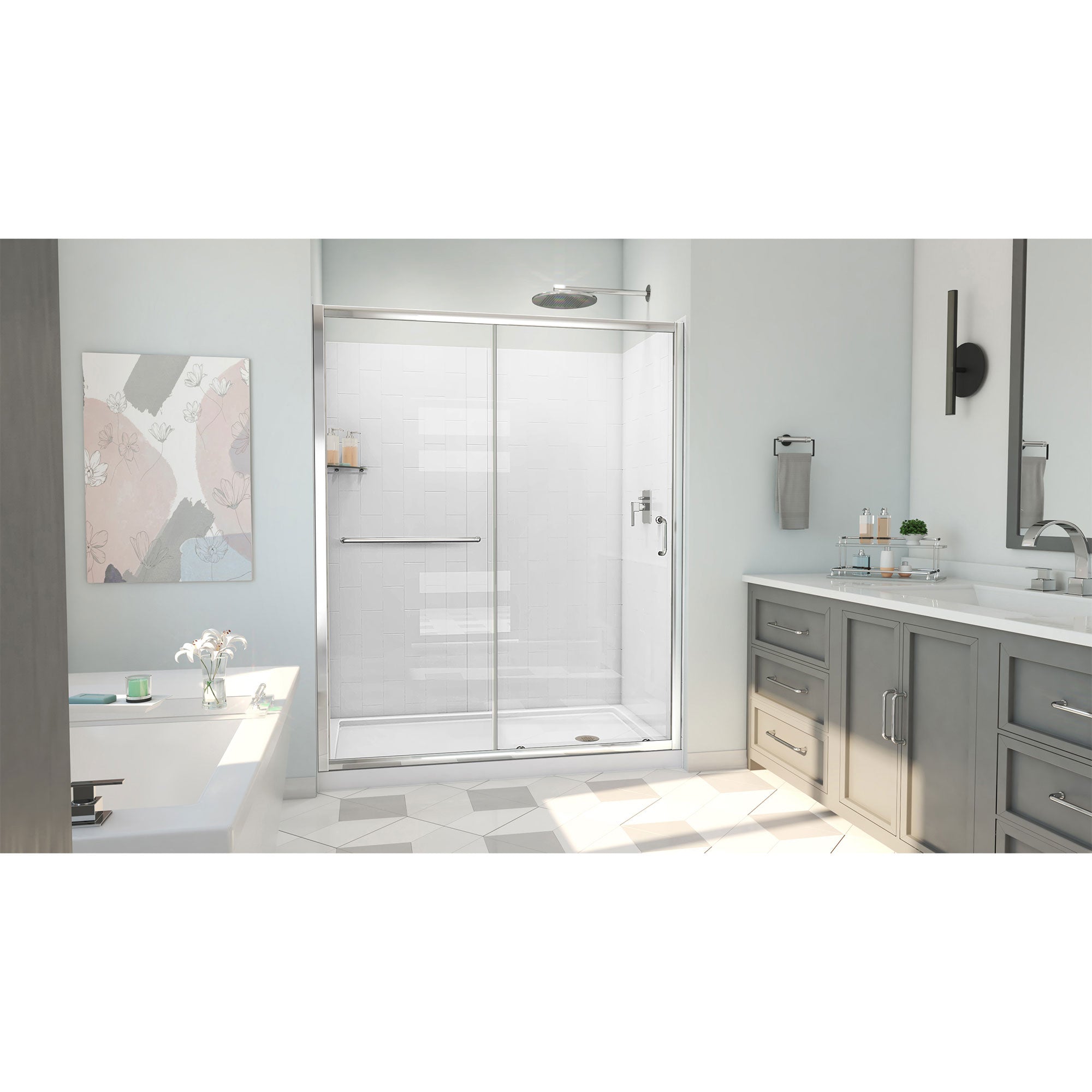 DreamLine Infinity-Z 60" W  Shower Door Kit
