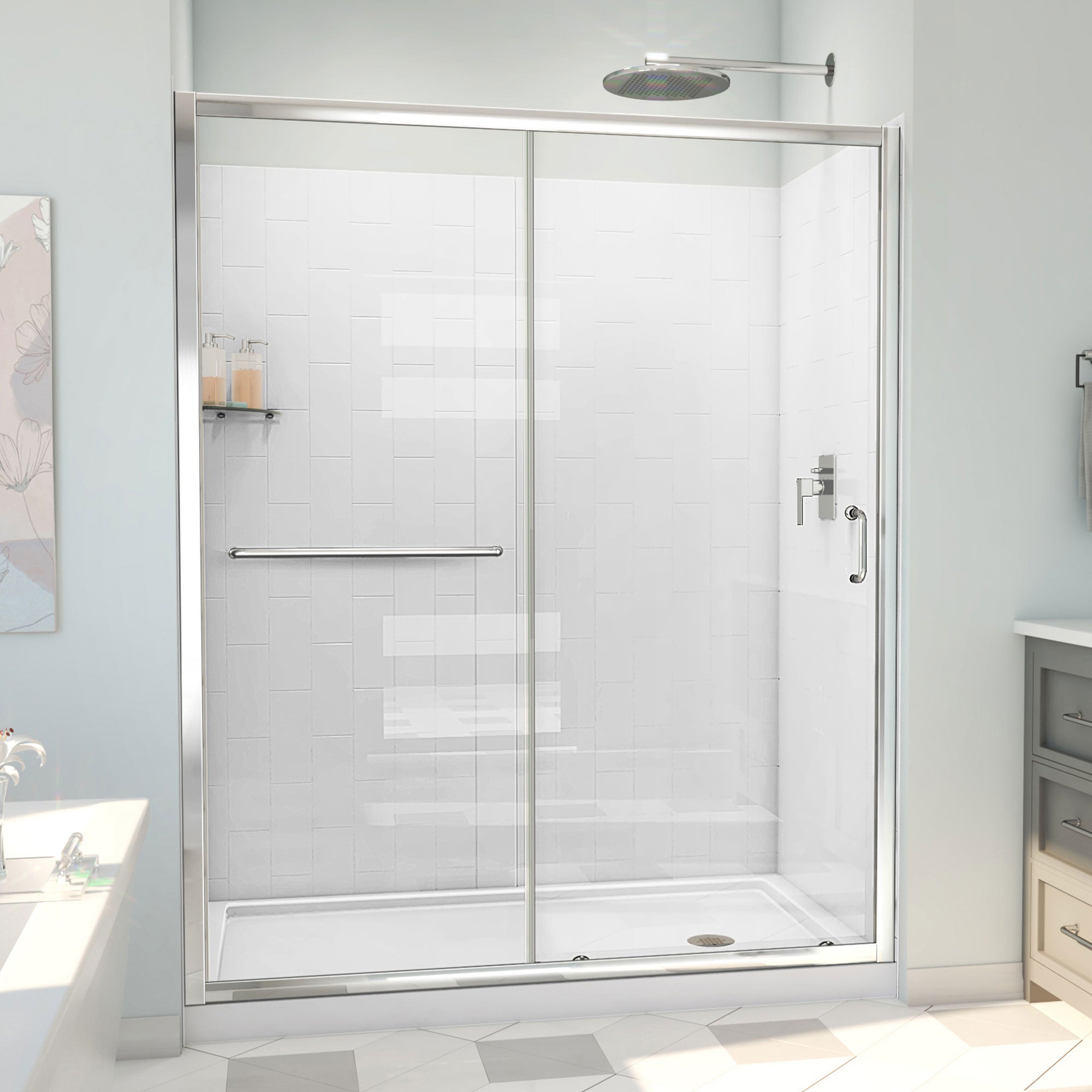 DreamLine Infinity-Z 60" W  Shower Door Kit