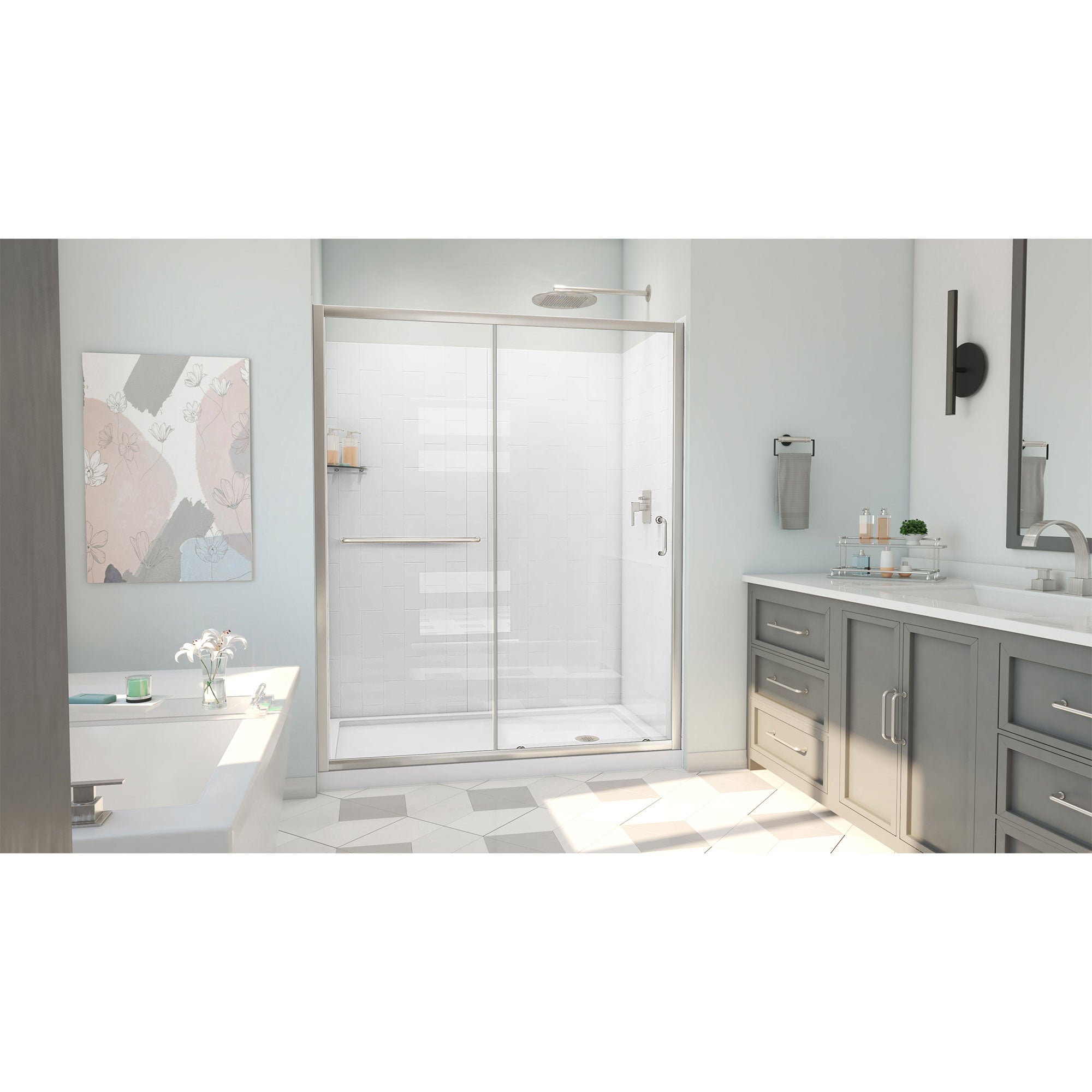 DreamLine Infinity-Z 60" W  Shower Door Kit