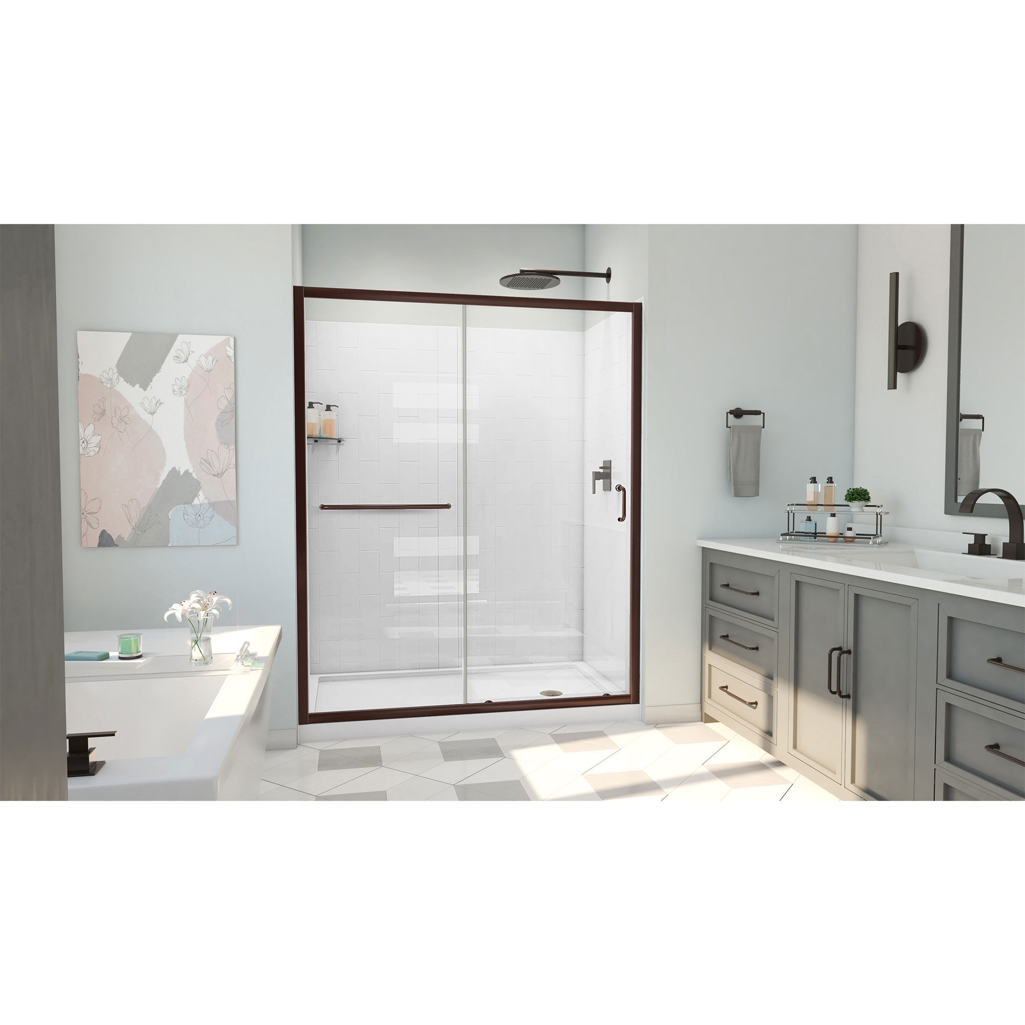 DreamLine Infinity-Z  60" W Shower Door Kit