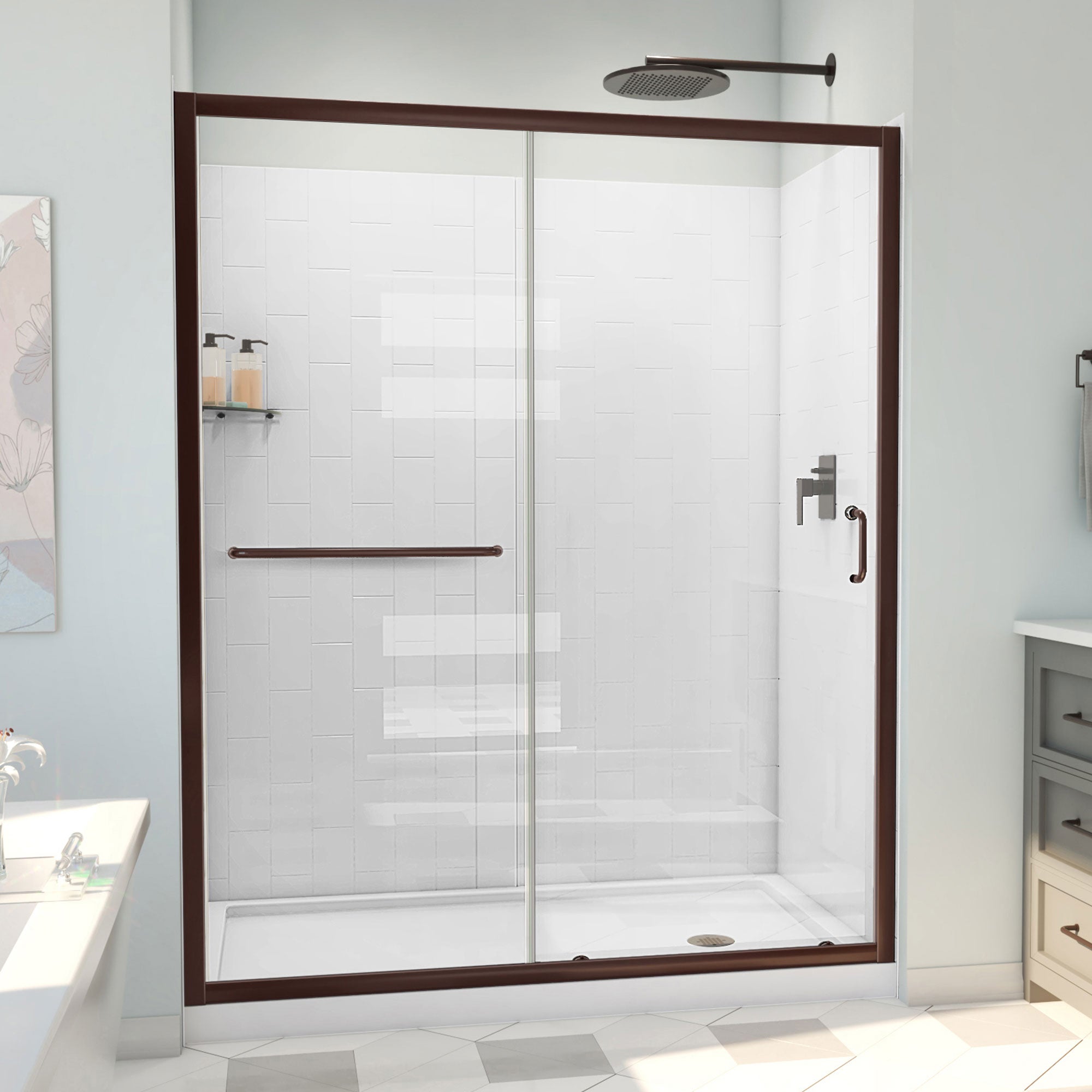 DreamLine Infinity-Z 60" W  Shower Door Kit