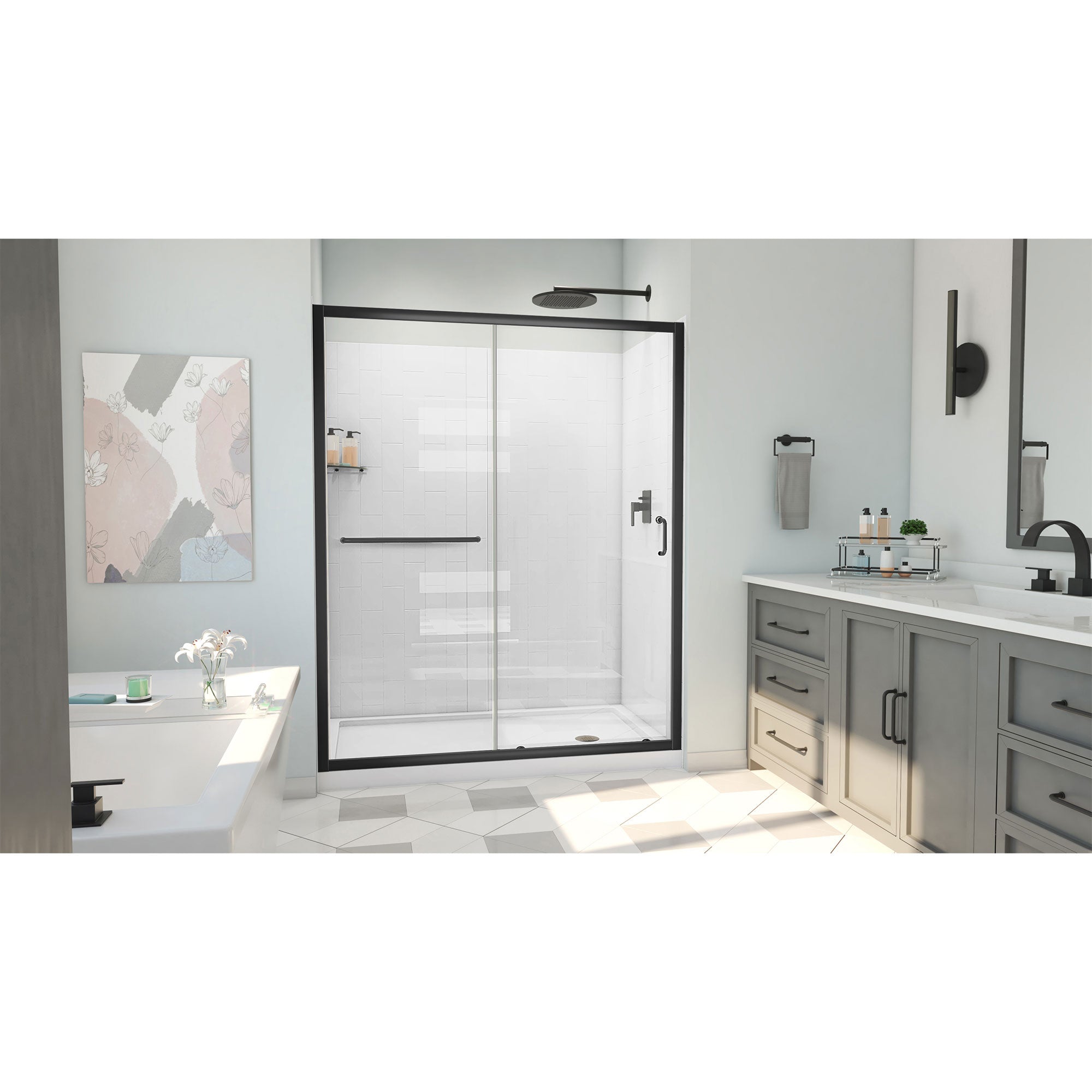 DreamLine Infinity-Z 60" W  Shower Door Kit