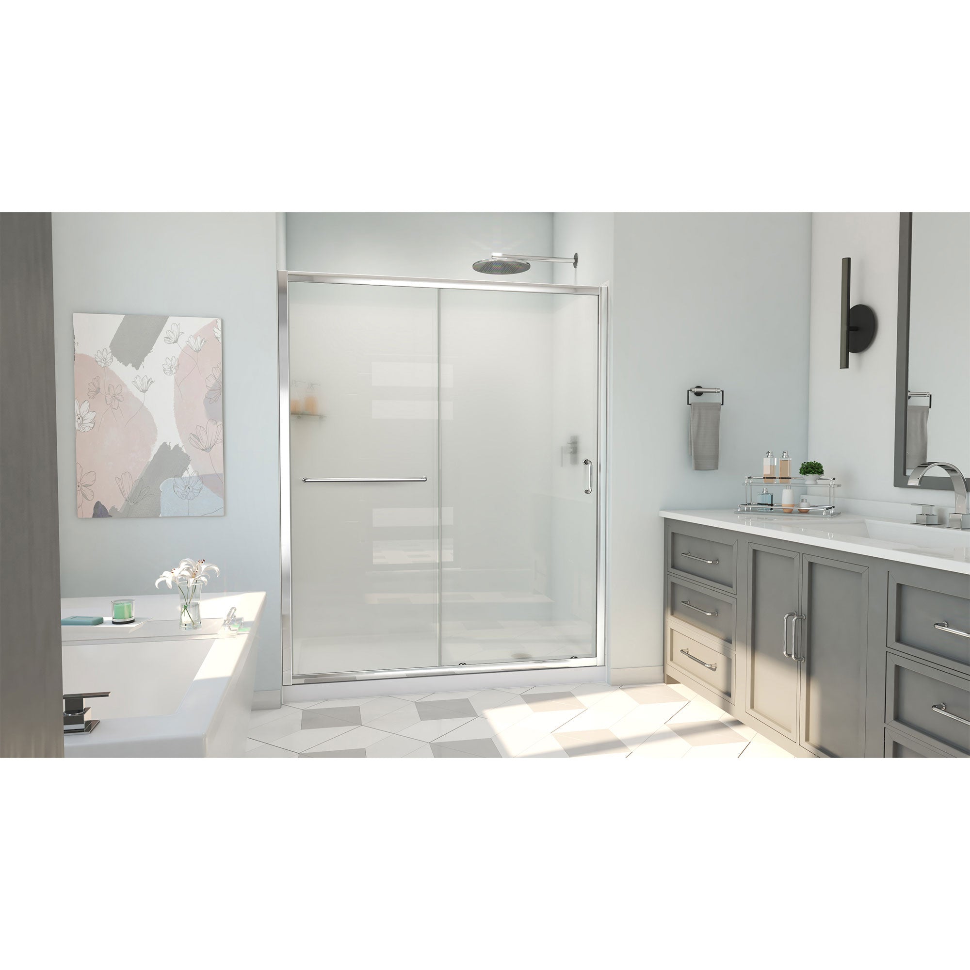 DreamLine Infinity-Z 60" W  Shower Door Kit