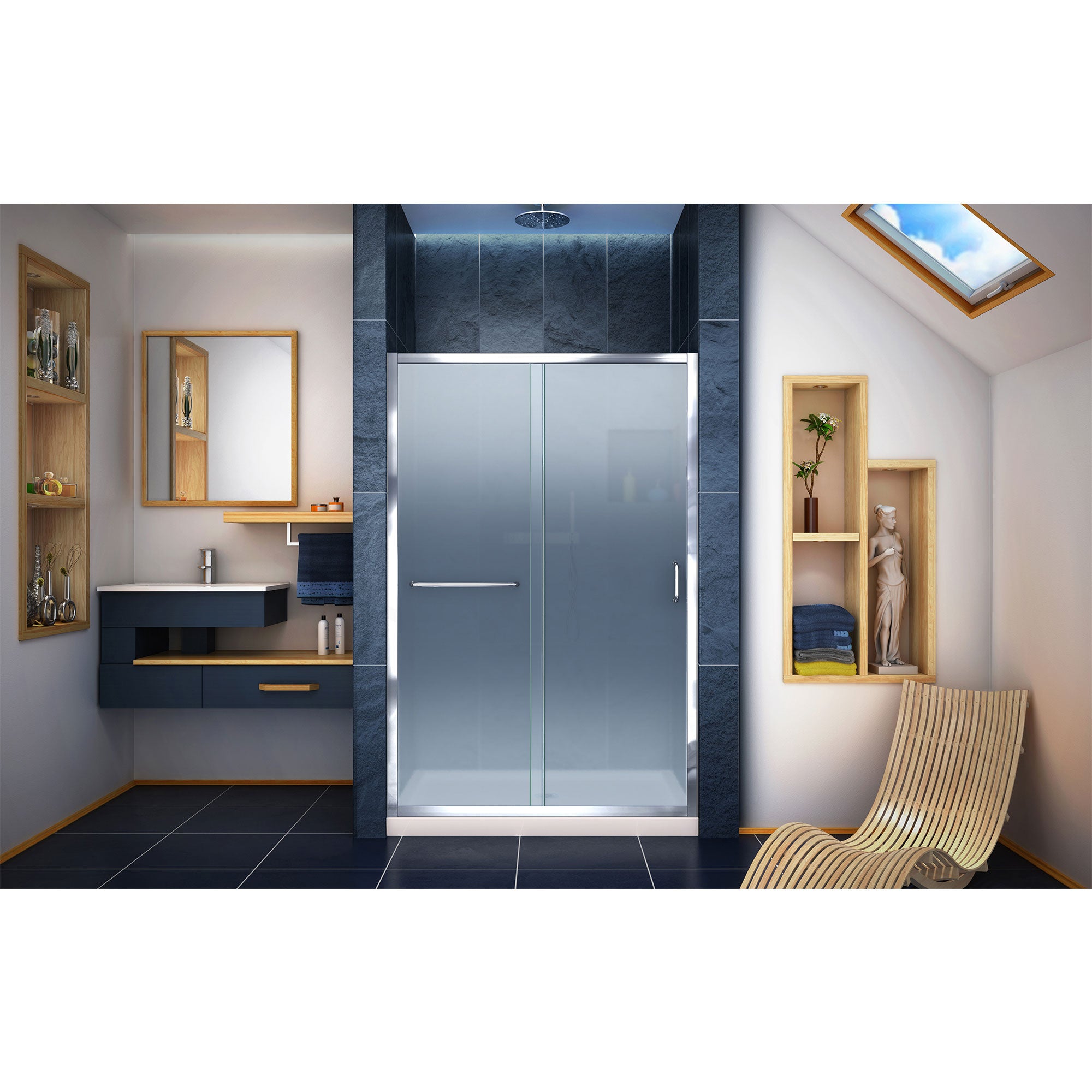 DreamLine Infinity-Z 48" W Shower Door and Base