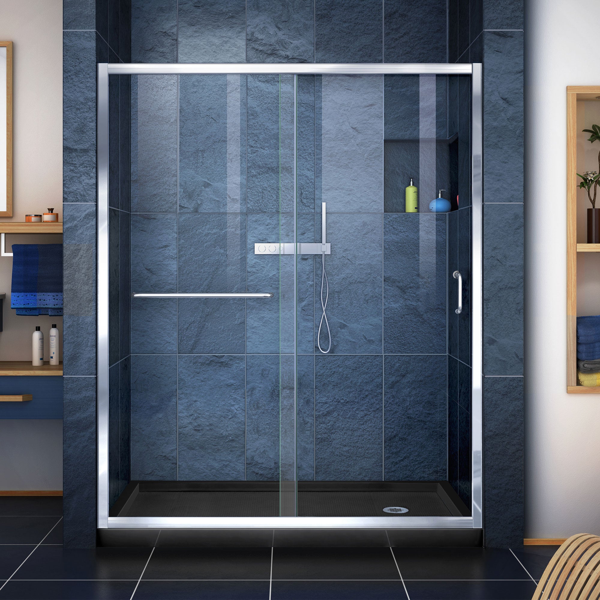DreamLine Infinity-Z 60" W Shower Door and Base