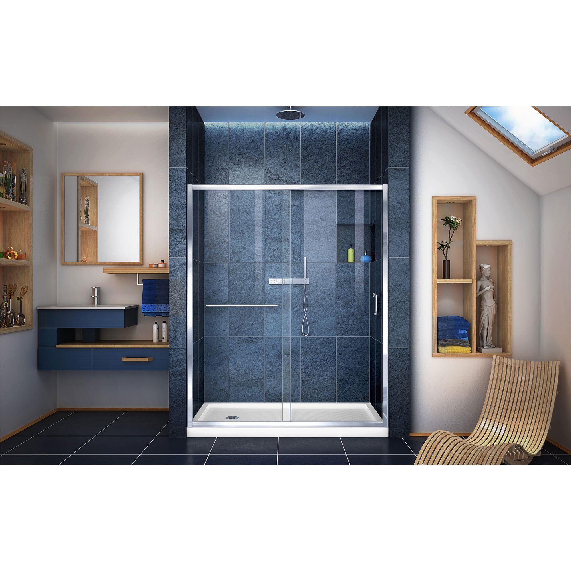 DreamLine Infinity-Z 60" W Shower Door and Base