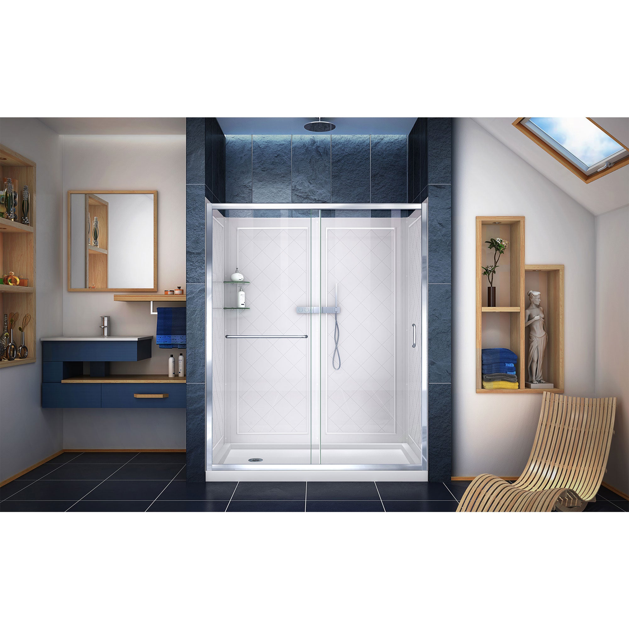 DreamLine Infinity-Z 60" W Shower Door Kit