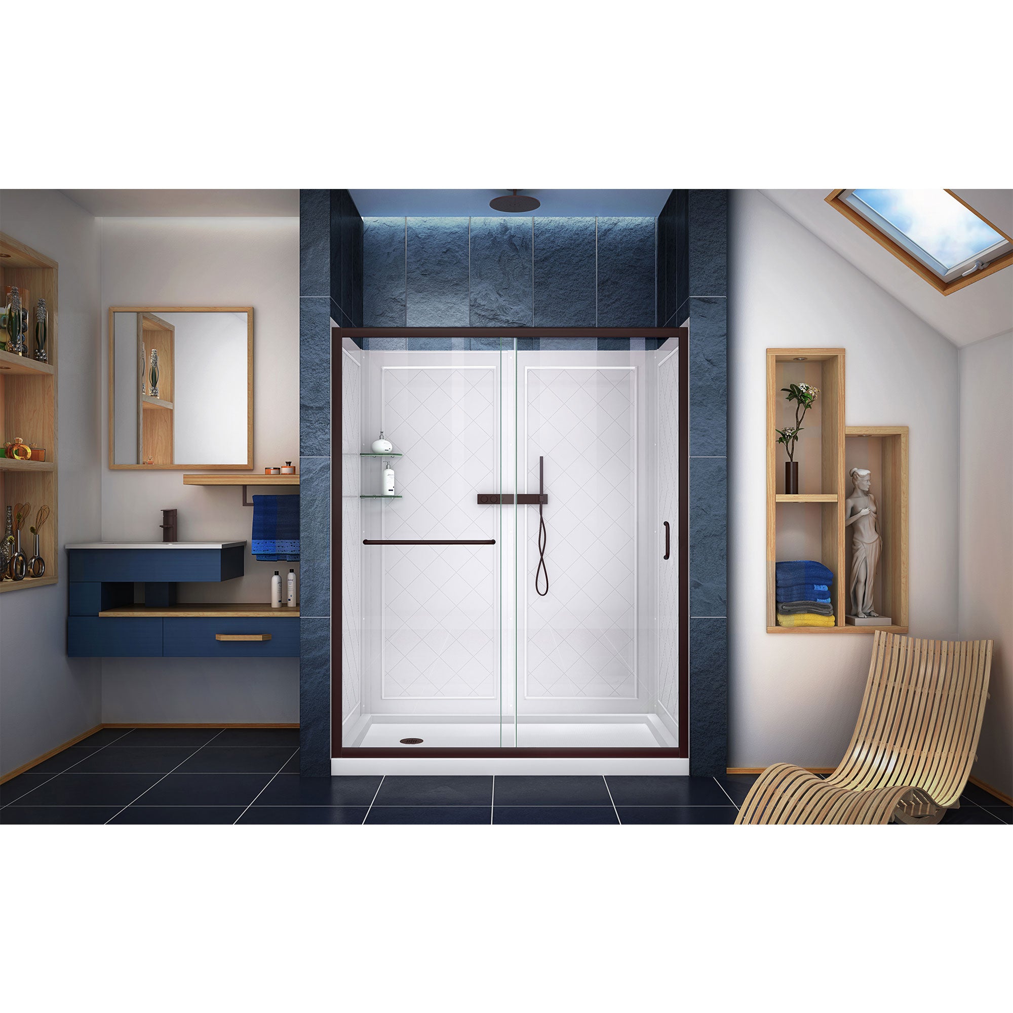 DreamLine Infinity-Z 60" W Shower Door Kit