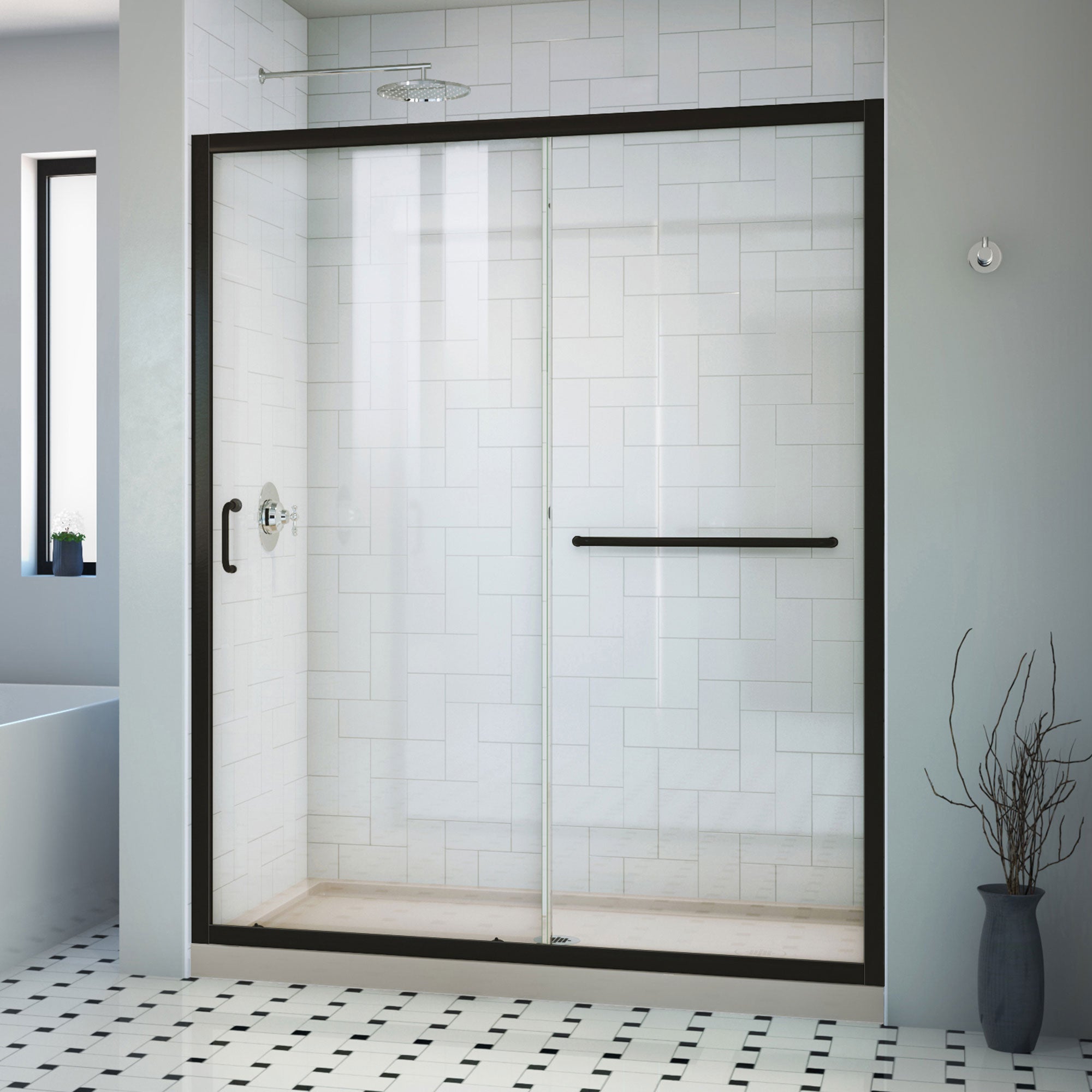 DreamLine Infinity-Z 60" W Shower Door and Base