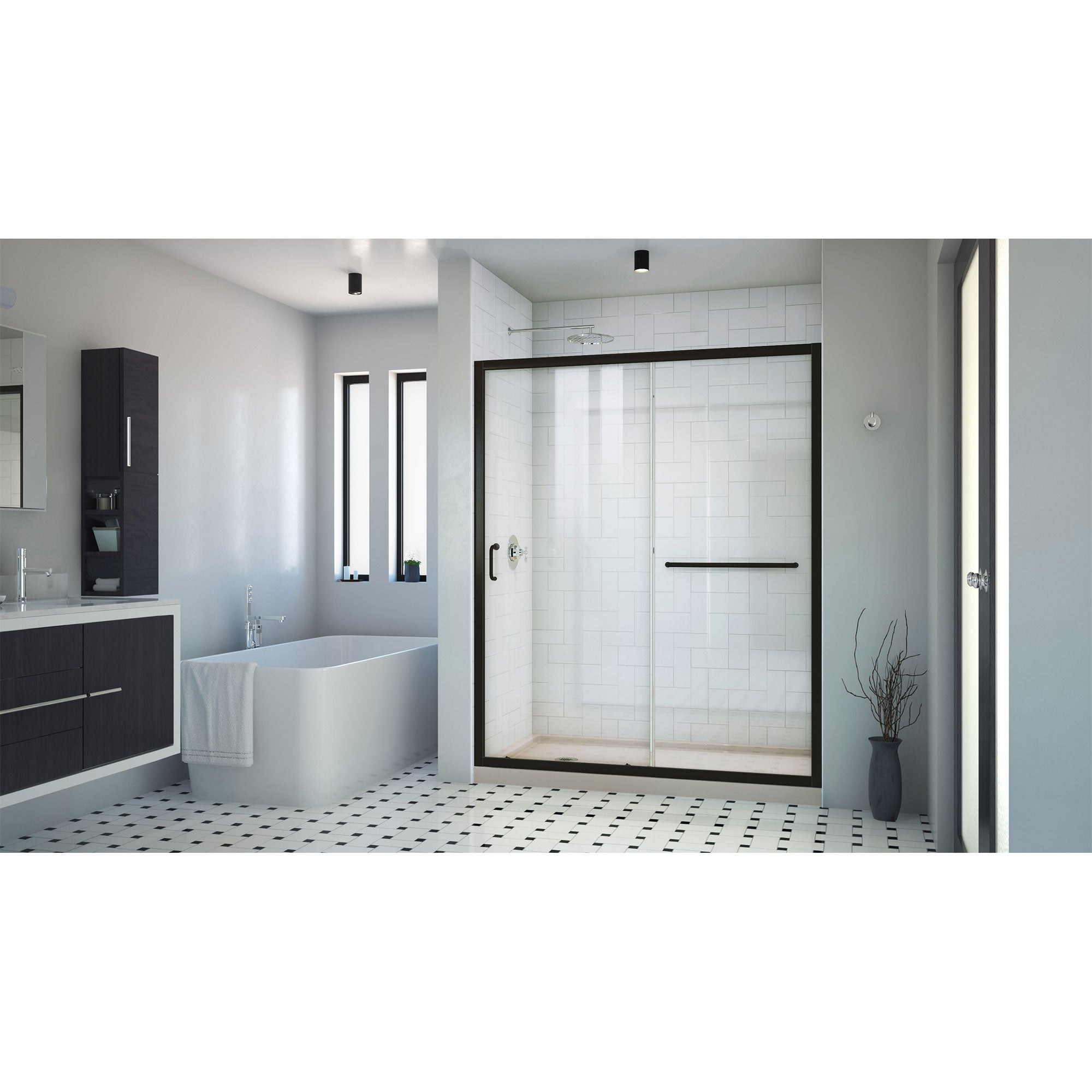 DreamLine Infinity-Z 60" W Shower Door and Base