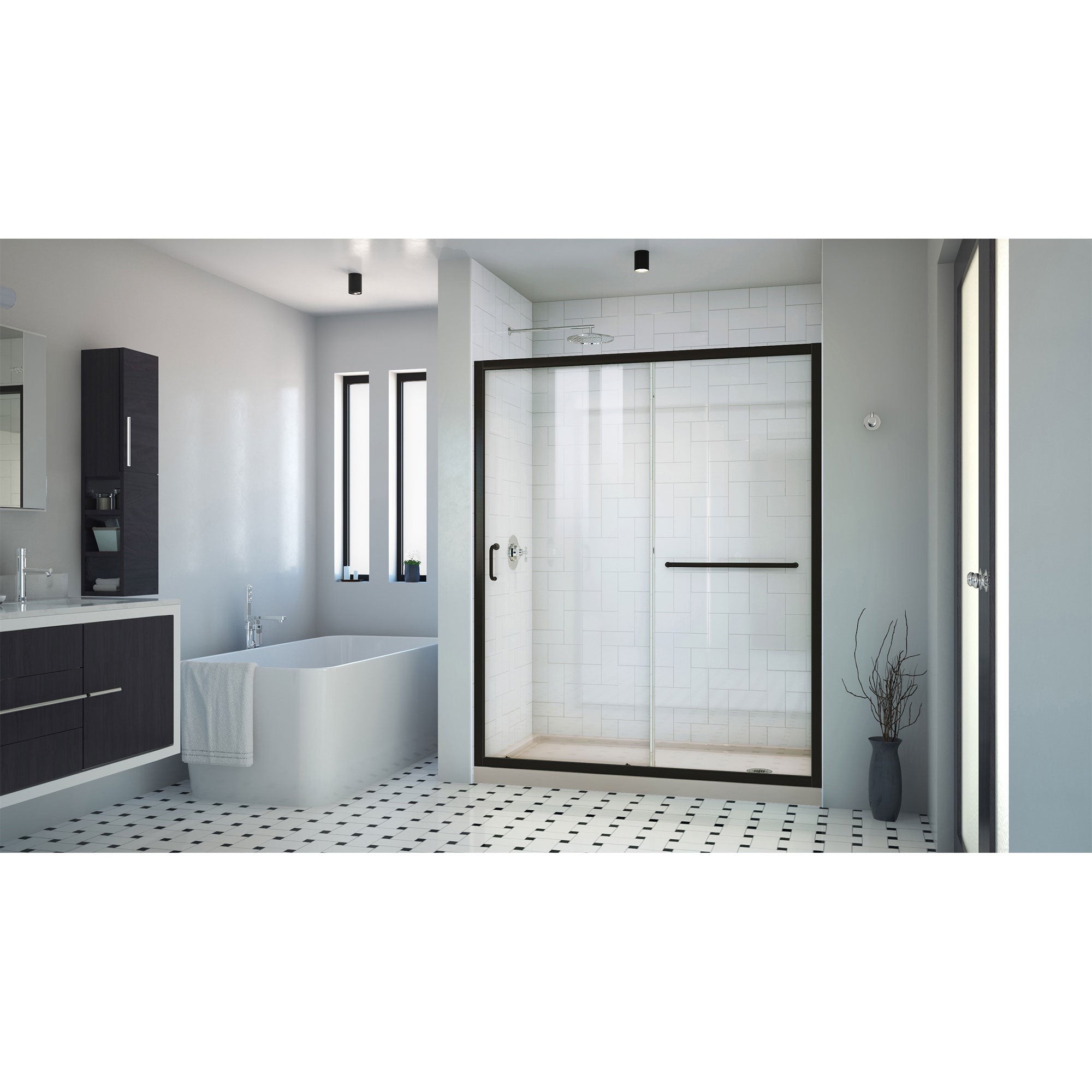 DreamLine Infinity-Z 60" W Shower Door and Base
