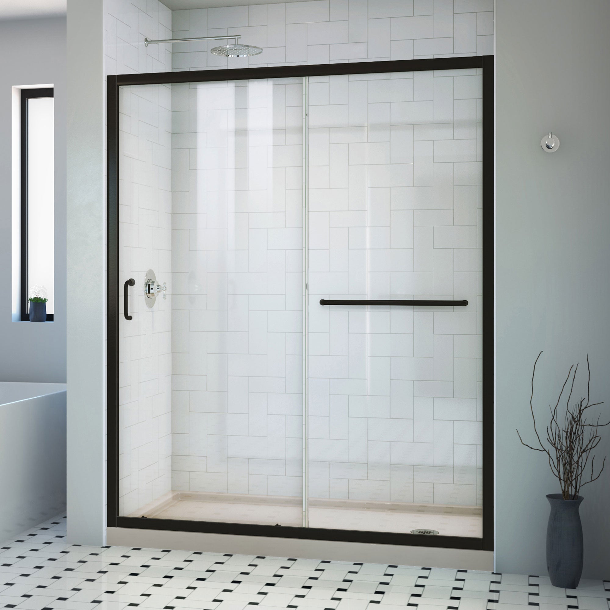 DreamLine Infinity-Z 60" W Shower Door and Base