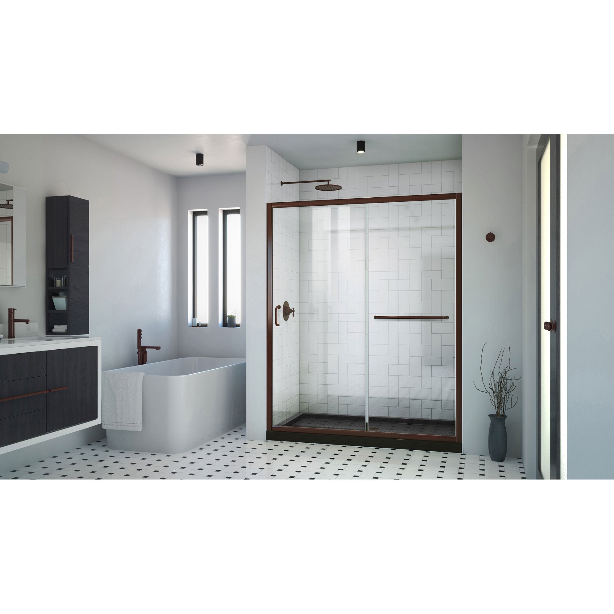 DreamLine Infinity-Z 48" W Shower Door and Base