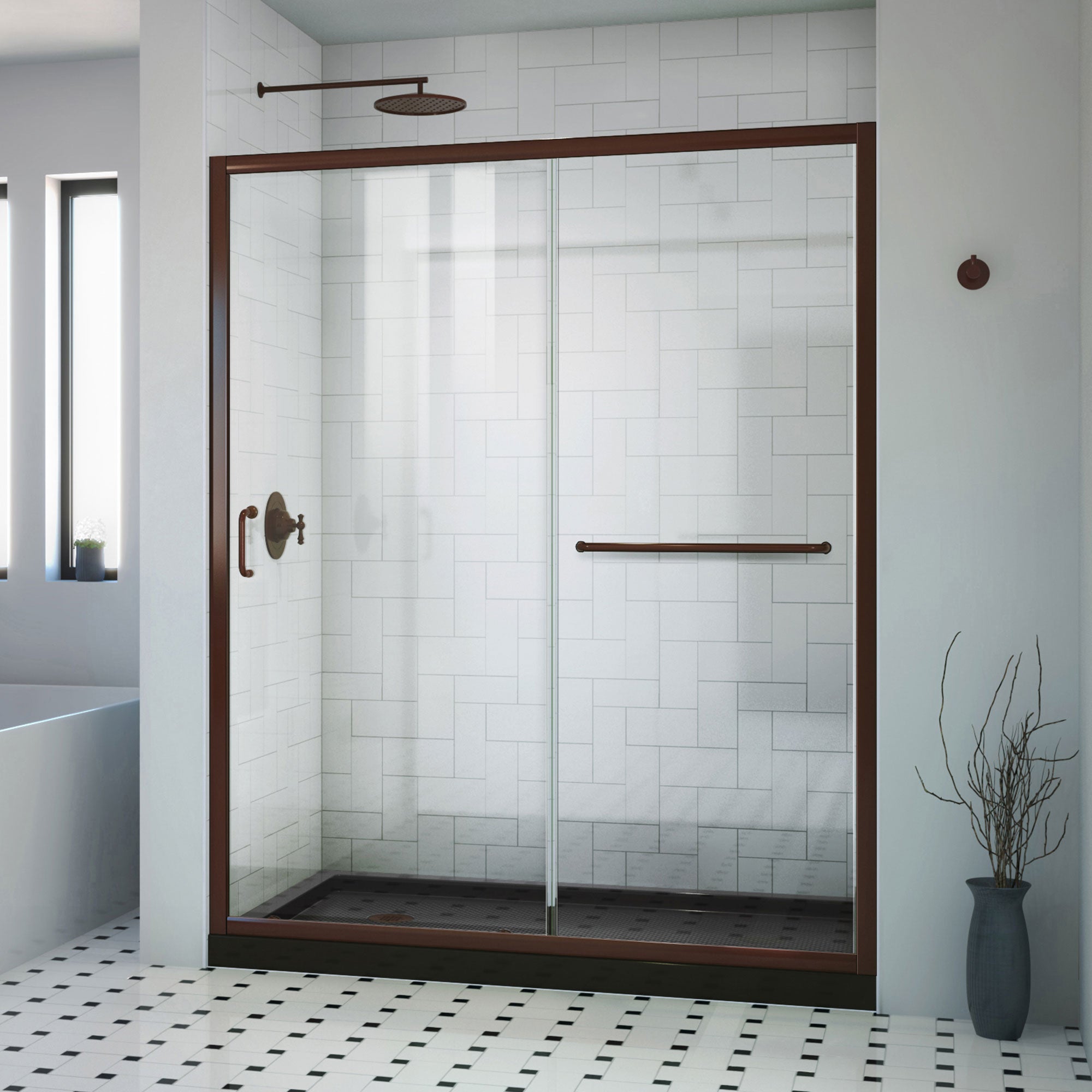 DreamLine Infinity-Z 60" W Shower Door and Base