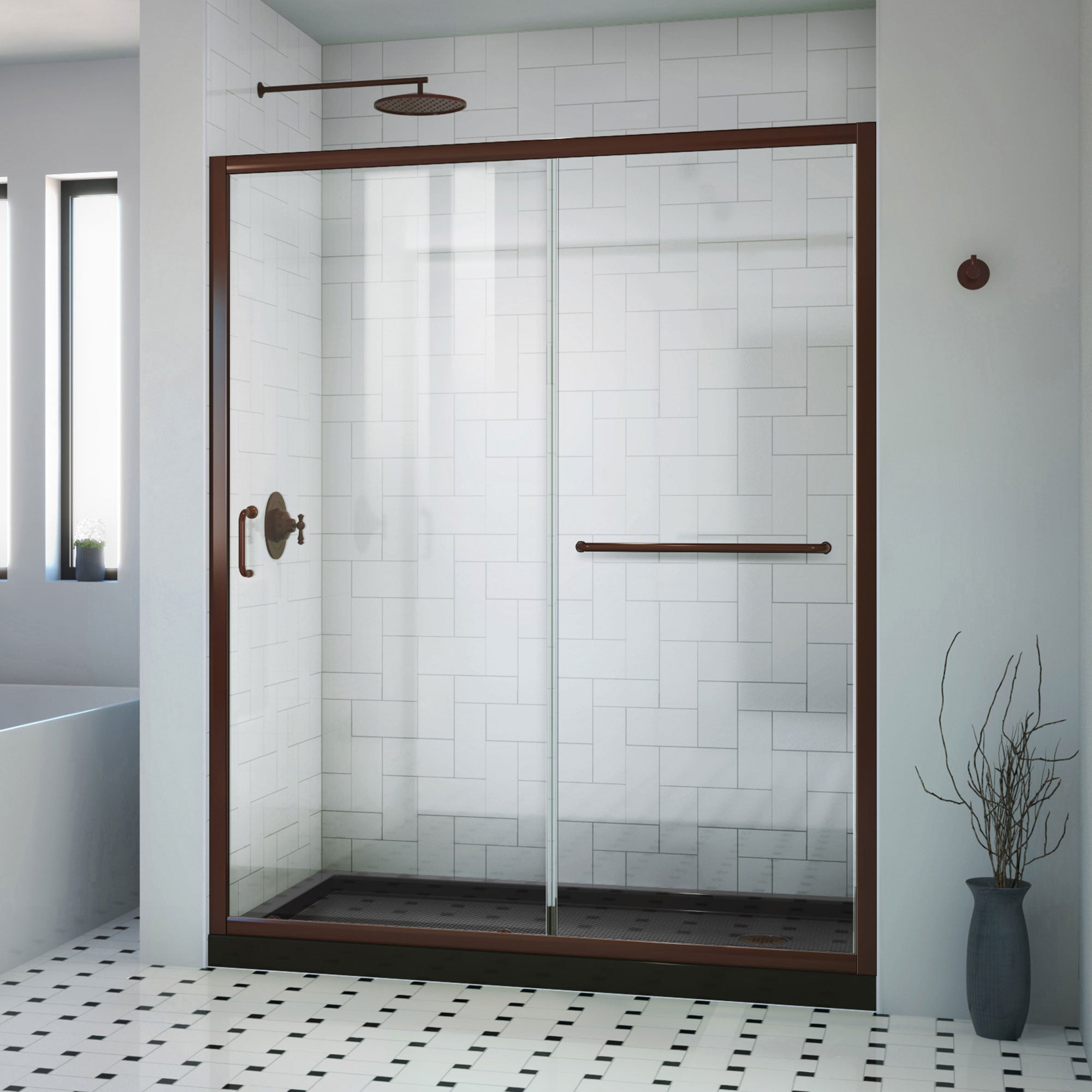 DreamLine Infinity-Z 60" W Shower Door and Base