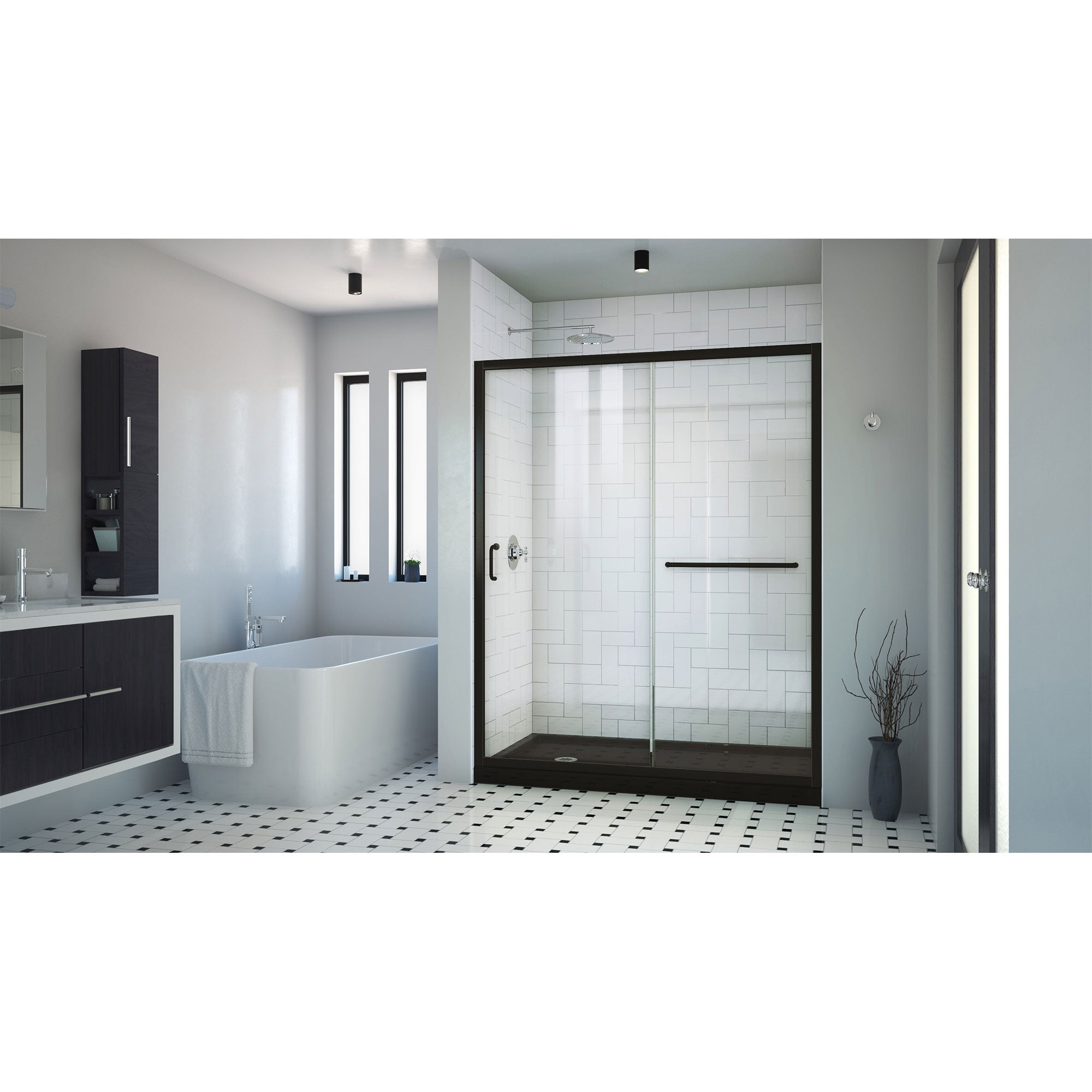 DreamLine Infinity-Z 60" W Shower Door and Base