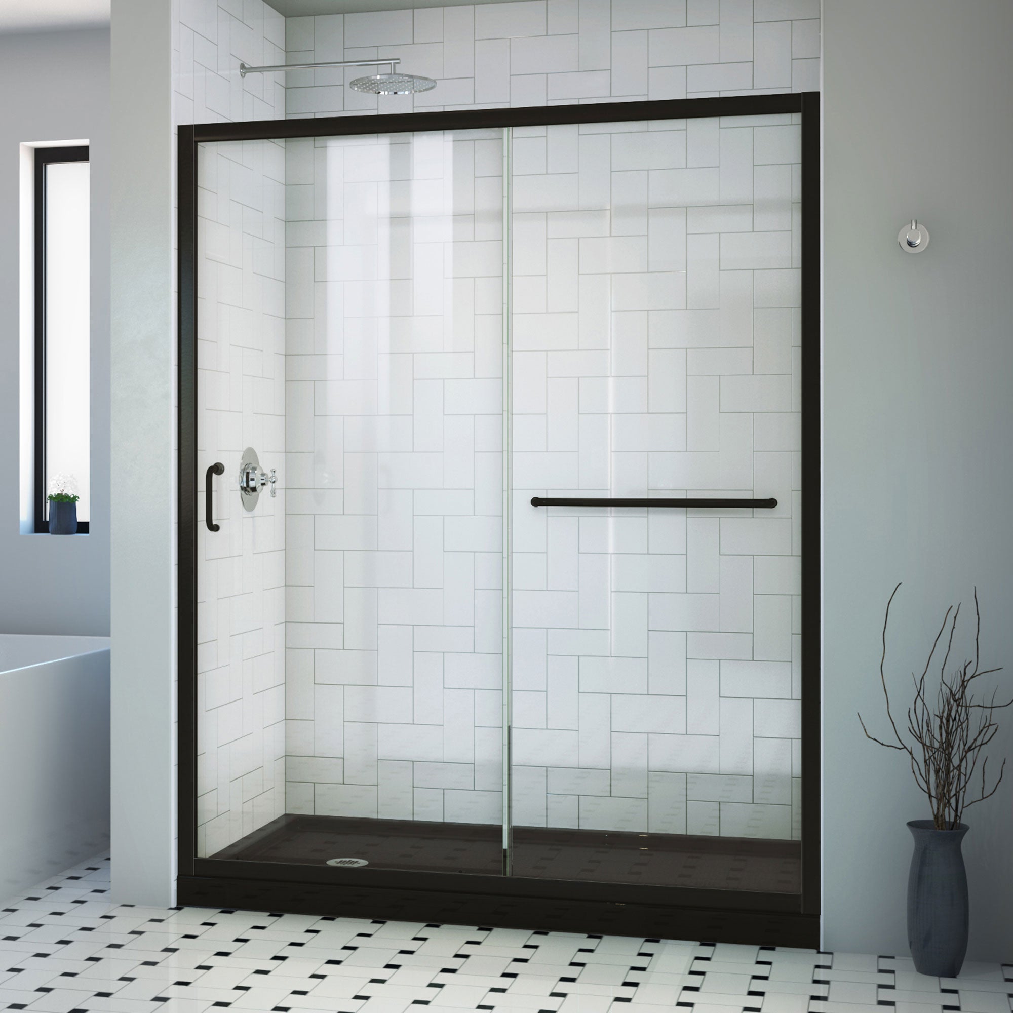 DreamLine Infinity-Z 60" W Shower Door and Base