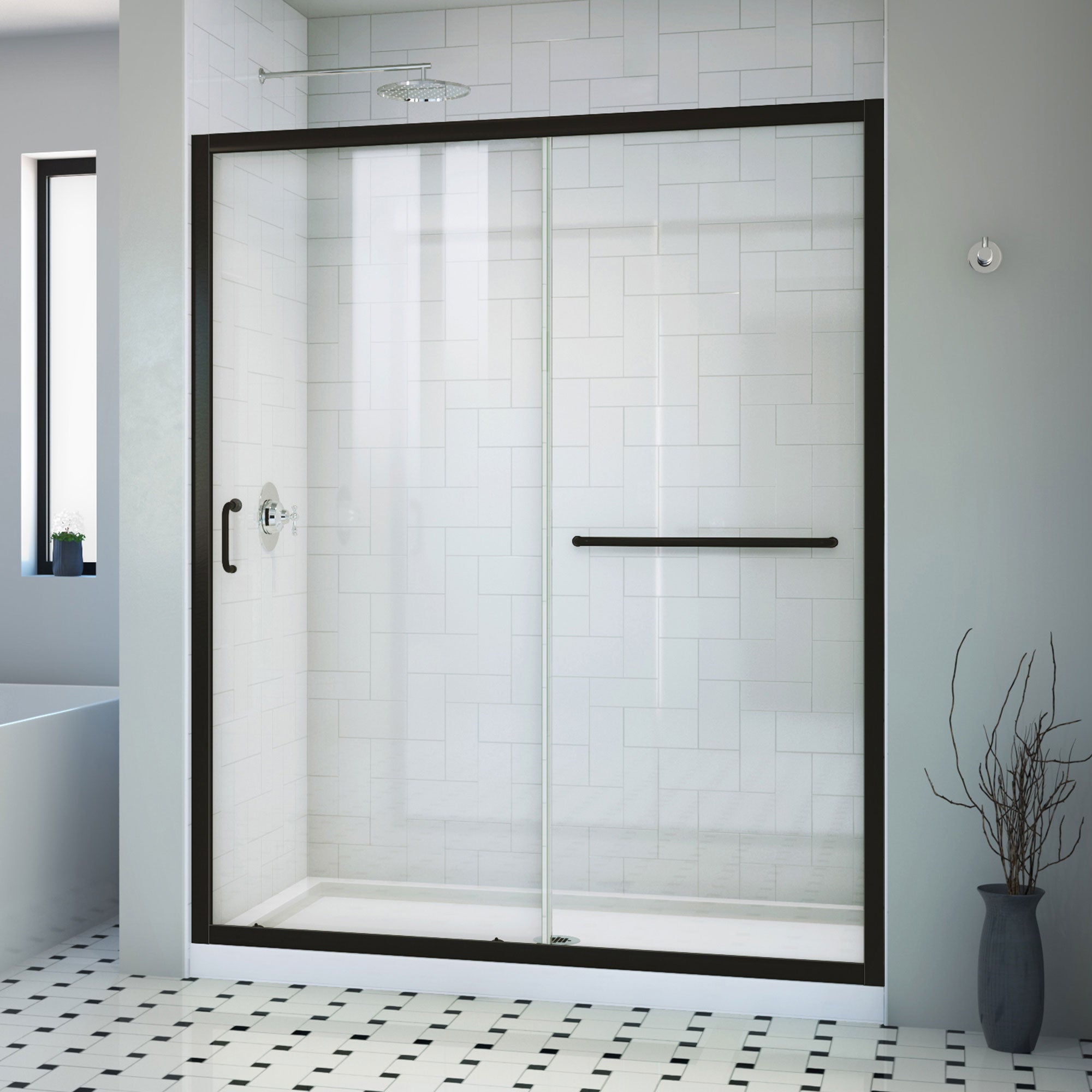 DreamLine Infinity-Z 60" W Shower Door and Base