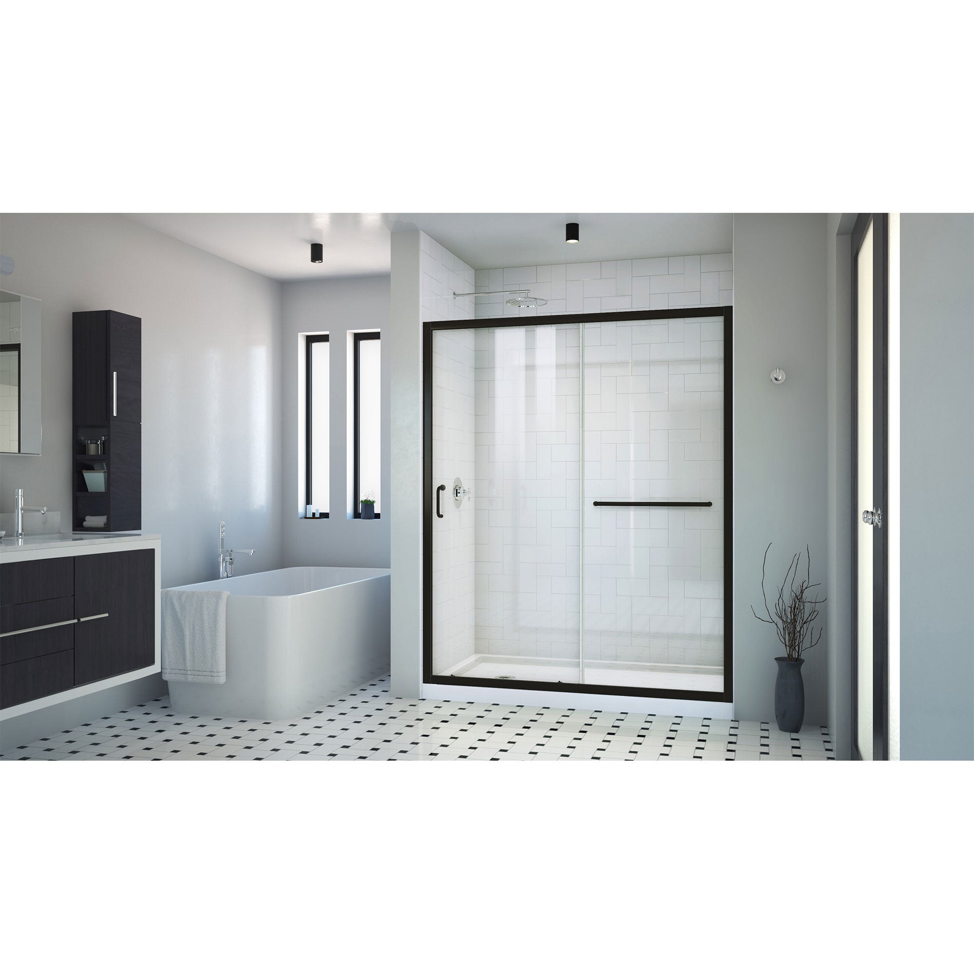 DreamLine Infinity-Z 60" W Shower Door and Base