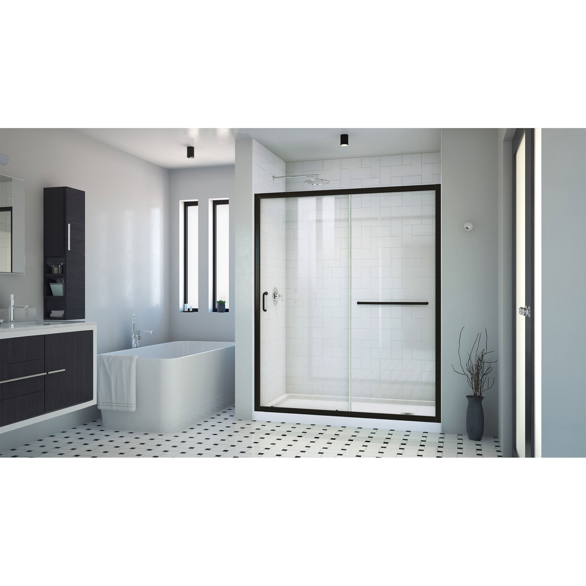DreamLine Infinity-Z 60" W Shower Door and Base