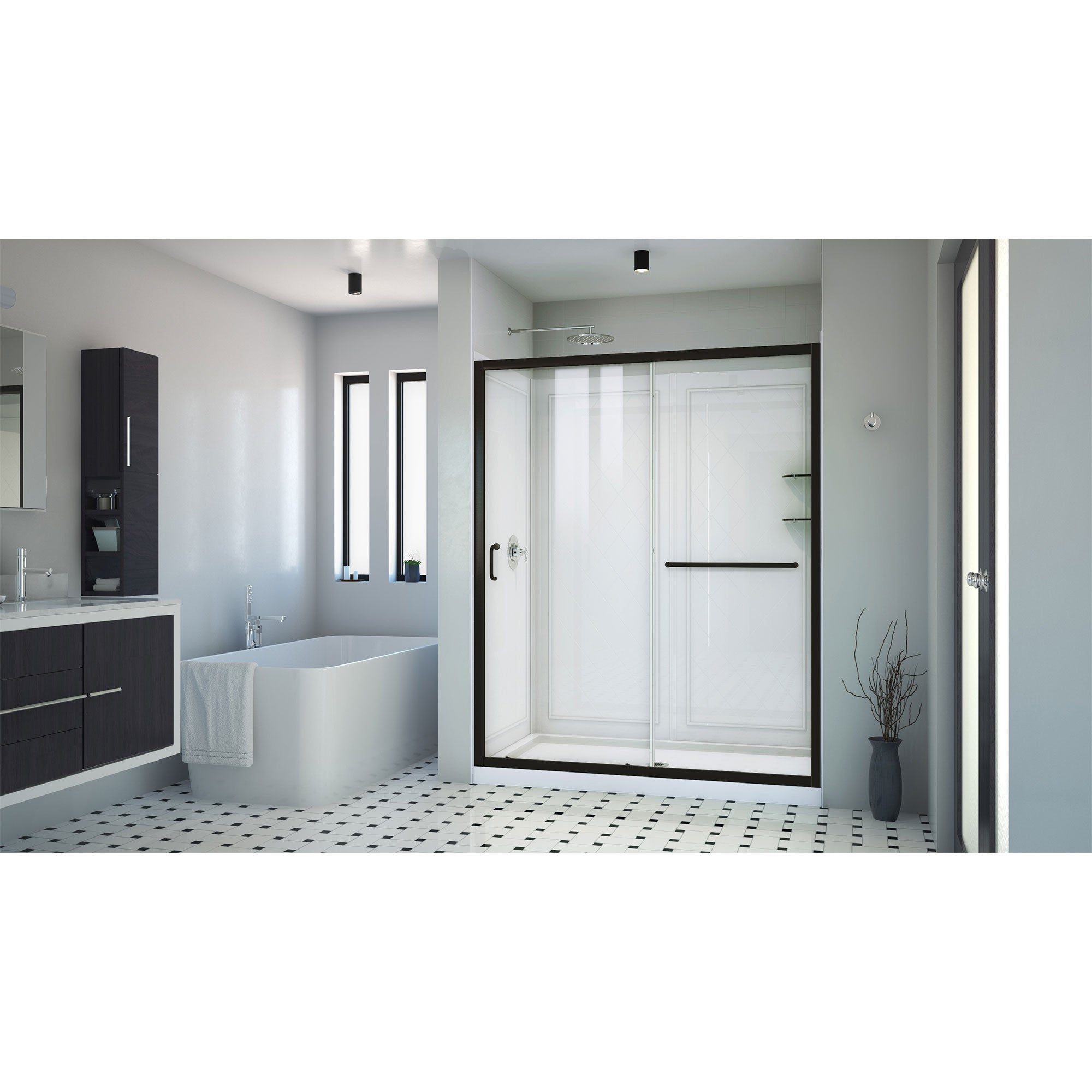 DreamLine Infinity-Z 60" W Shower Door Kit